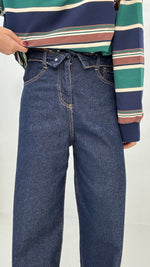 Jeans ‘D68 100%COTONE’ Risvolto Denim Scuro