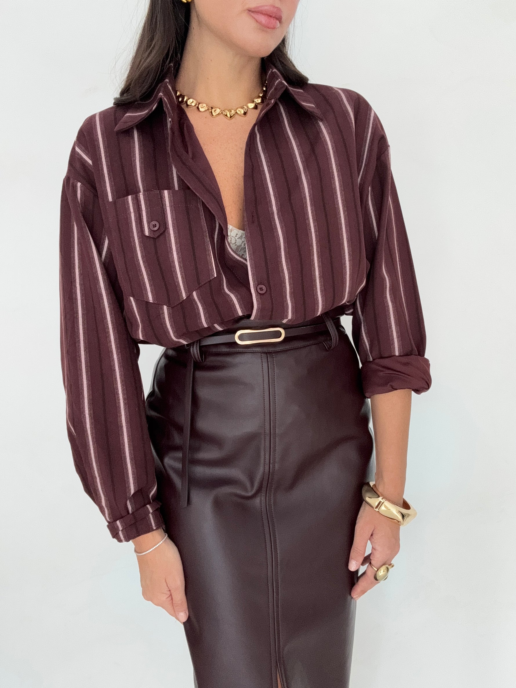 Camicia ‘TASCHINO’ Bordeaux