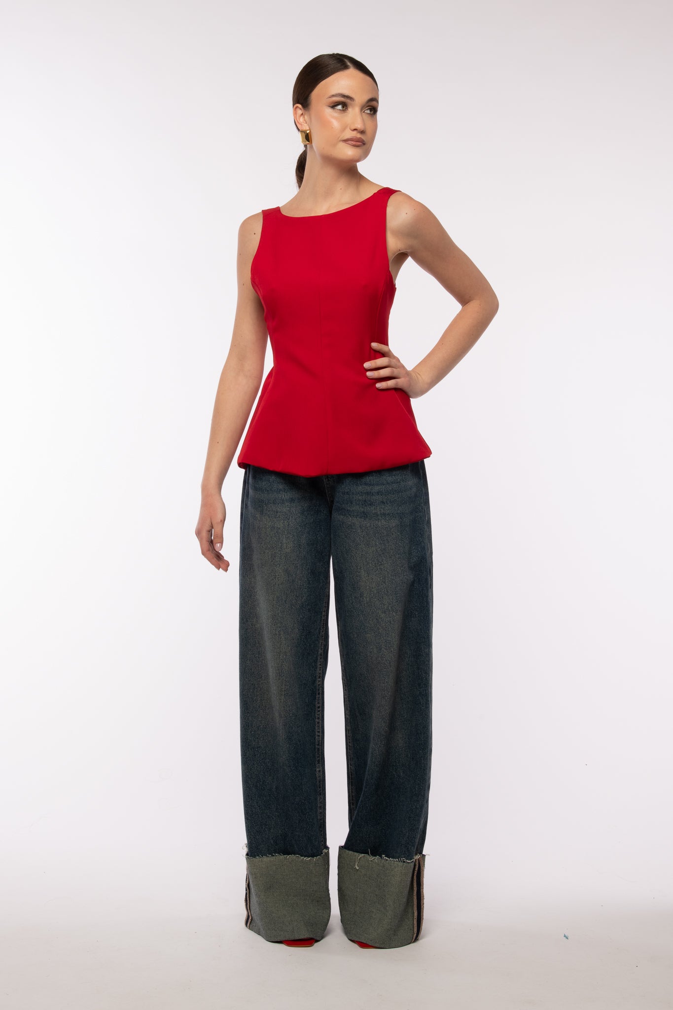 Jeans ‘PIEGONE’ Denim Scuro