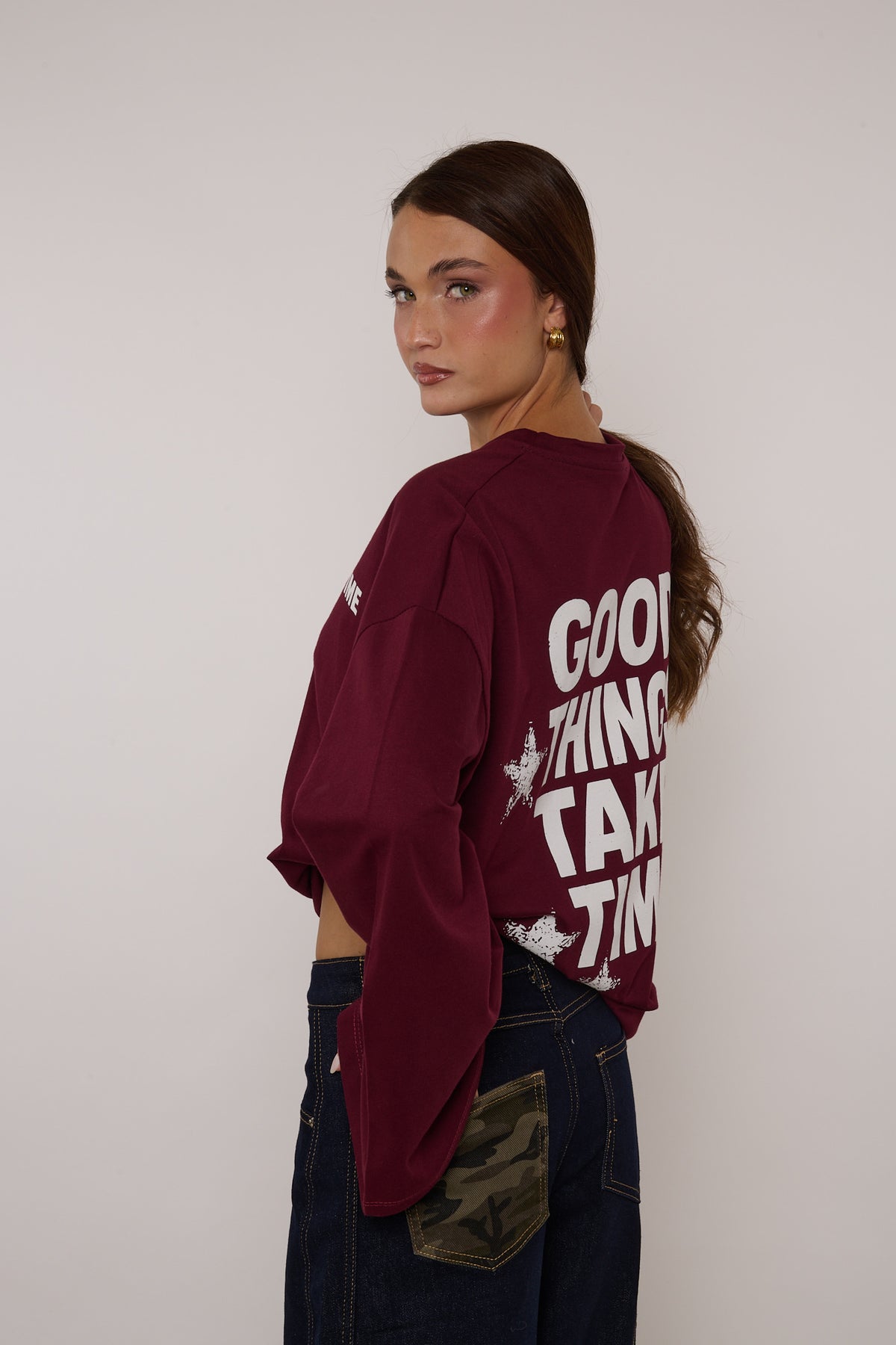 Maglia ‘TIME’ Bordeaux