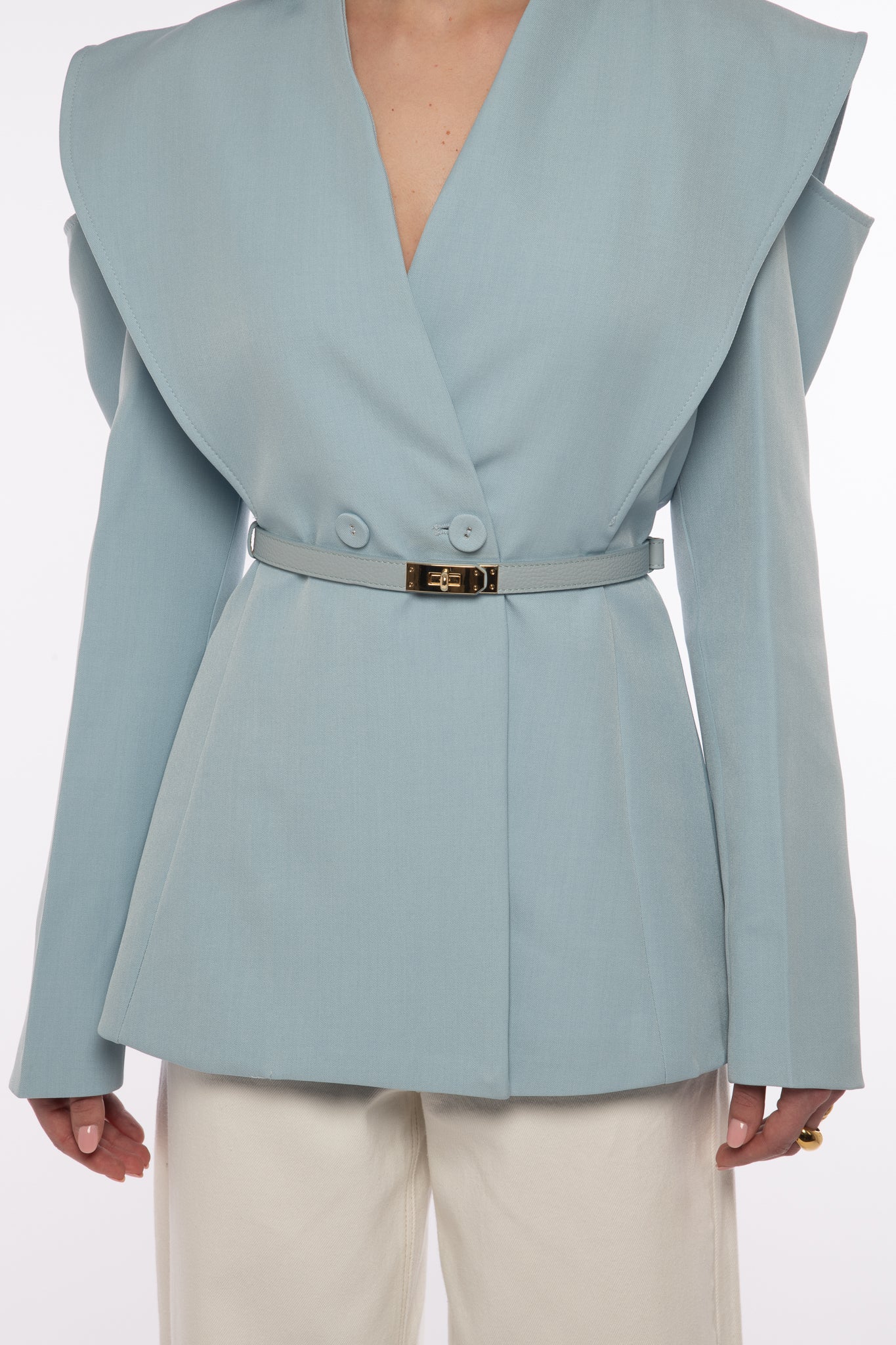 Cintura ‘FIBBIA ORO’ Azzurra