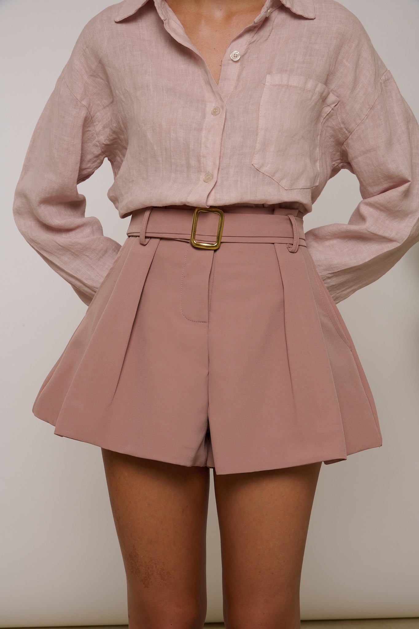 Pantaloncino ‘3&33 COLLECTION’ Rosa Cipria