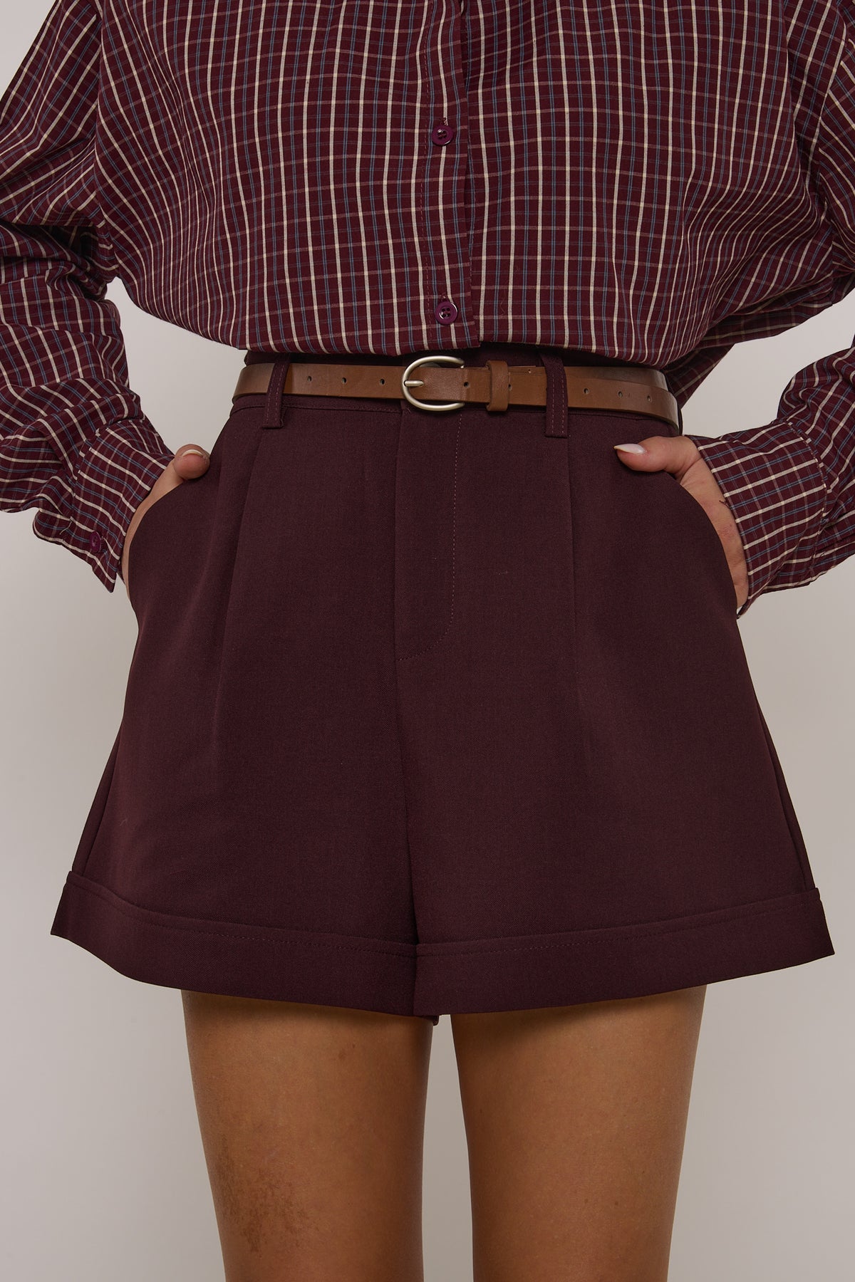 Pantaloncino ‘CLASSIC+CINTURA’  Bordeaux
