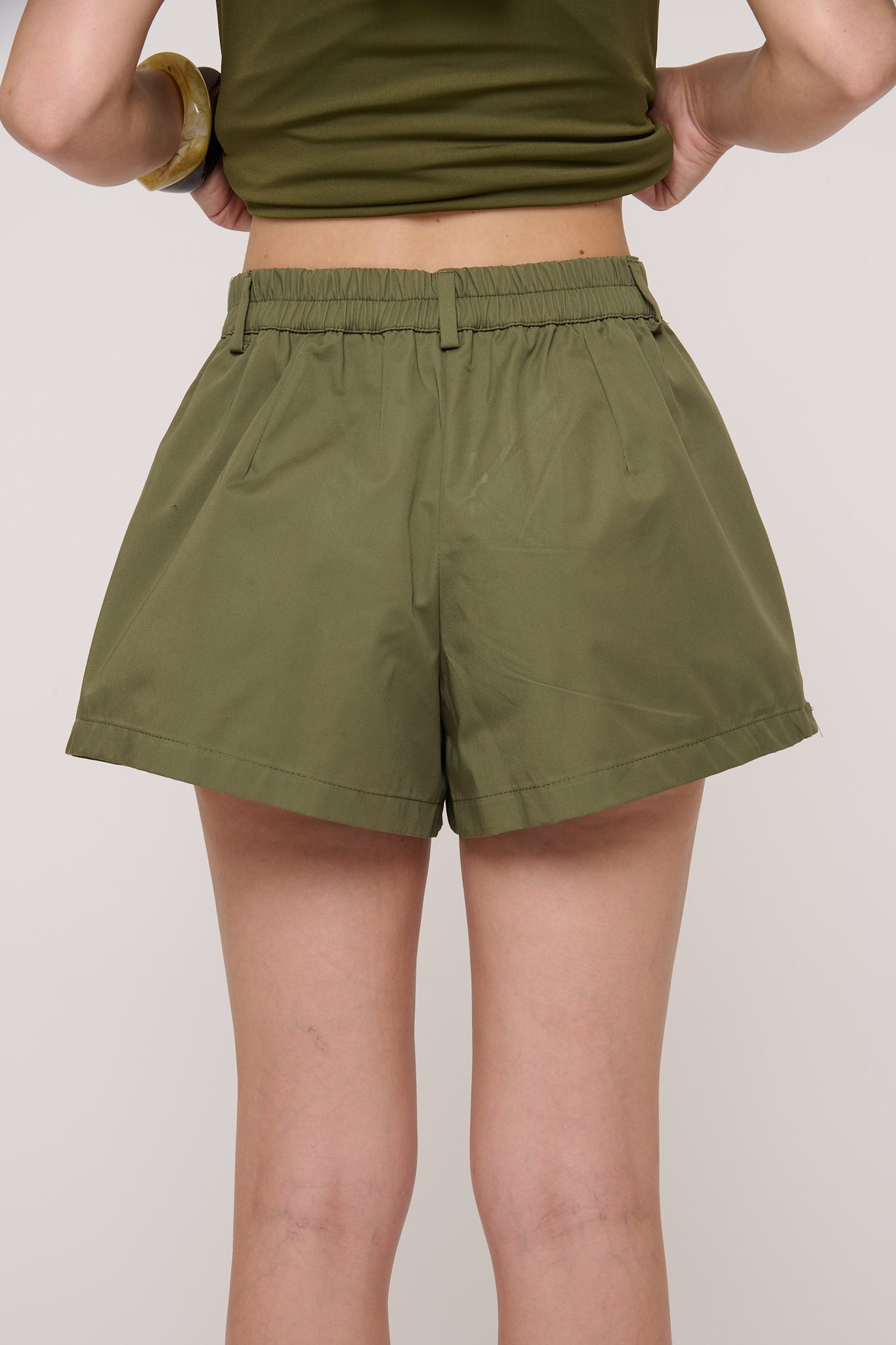 Pantaloncino ‘100% COTONE’ Verde Militare