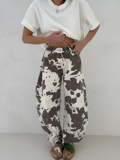 Jeans ballon ‘EFFETTO MUCCA’
