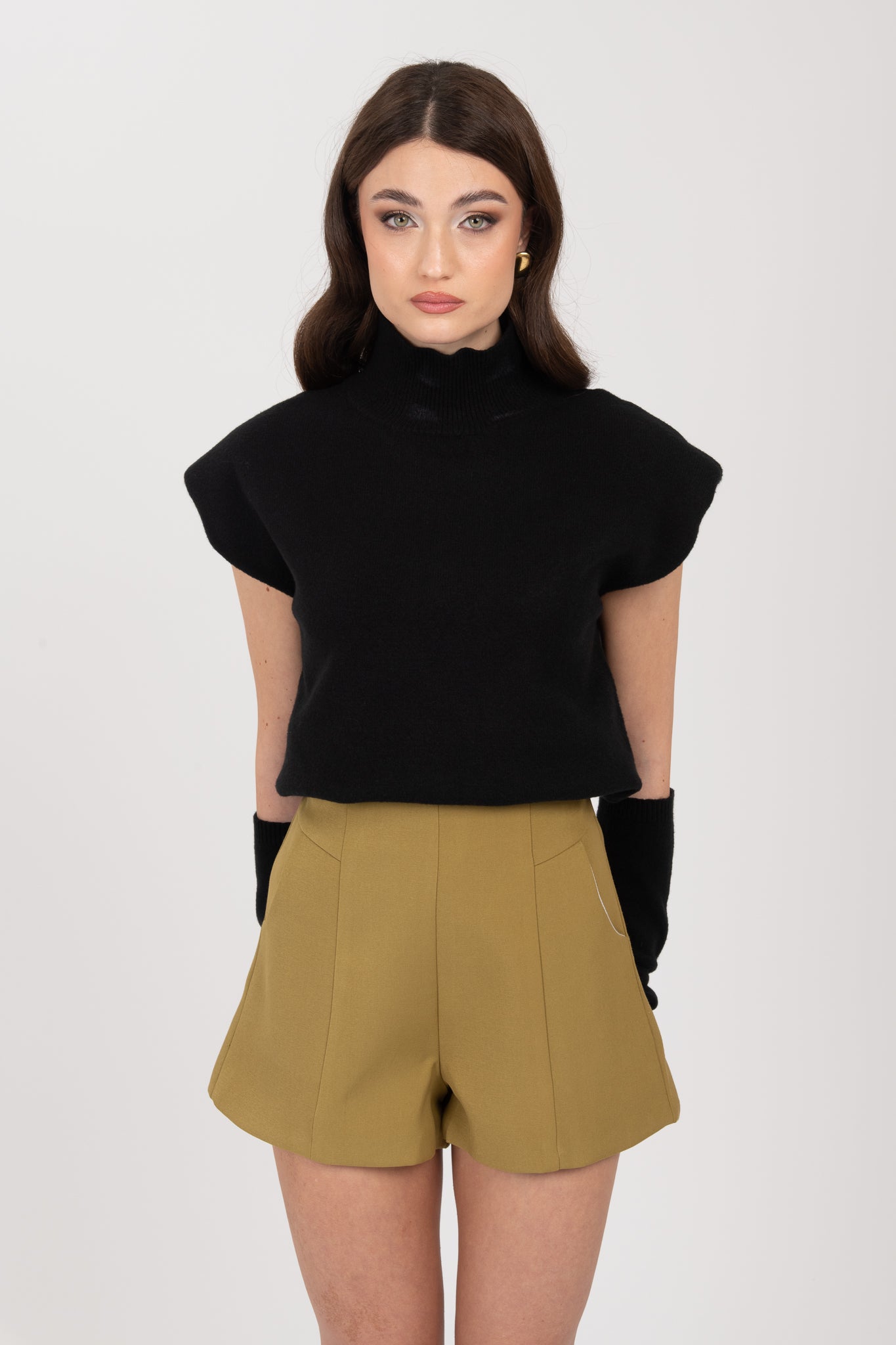 Pantaloncino strutturato Pistacchio