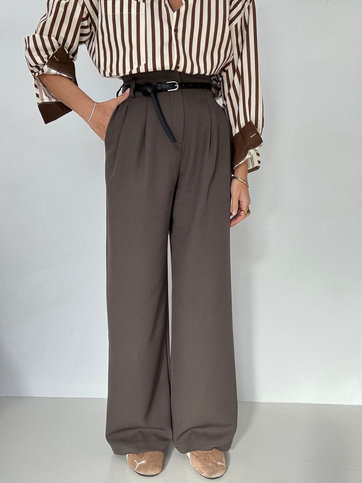 Pantalone ‘ZIP+CINTURA’ Cacao
