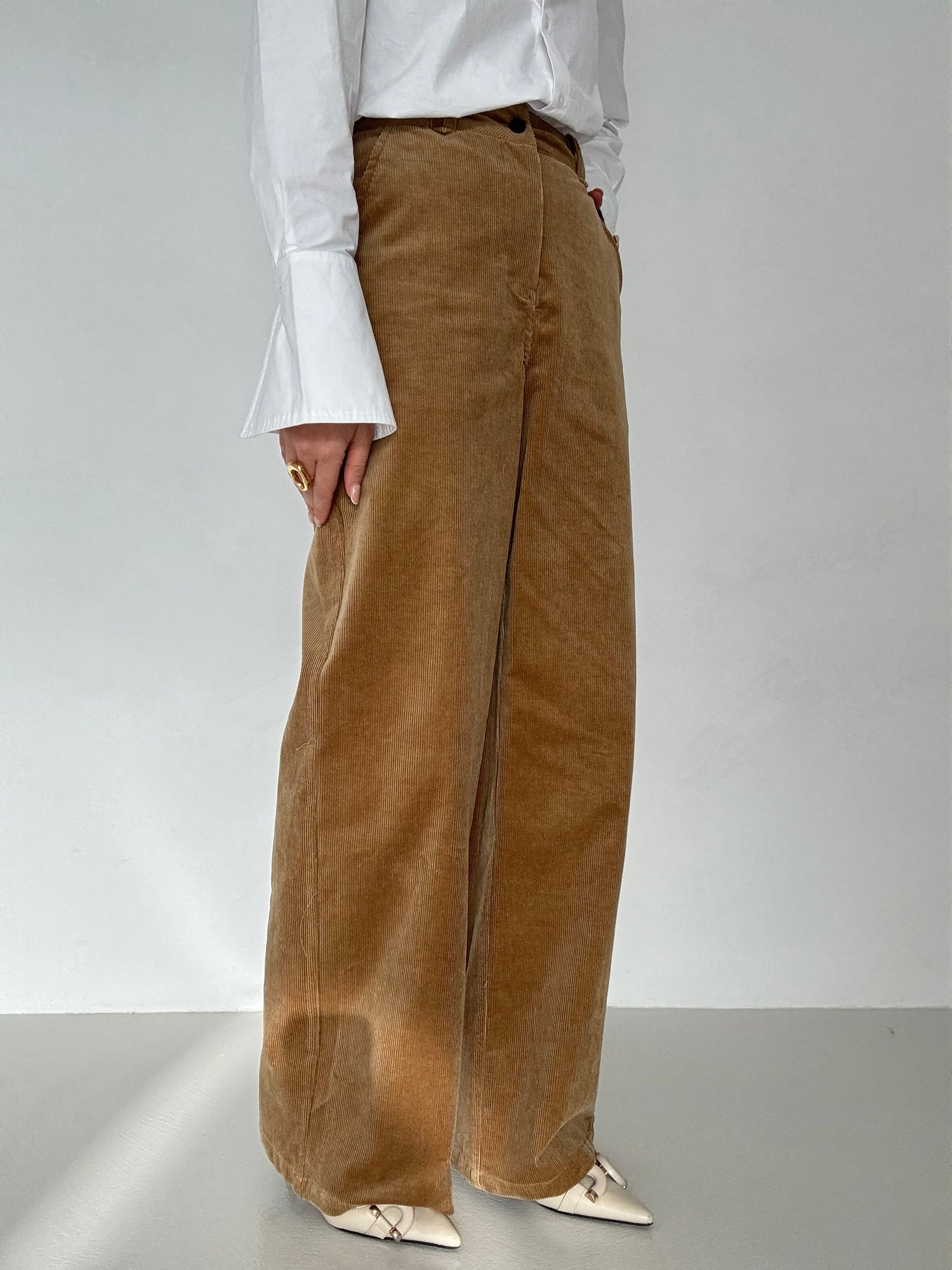 Pantalone ‘VELLUTO’ BY LUMINA Camel
