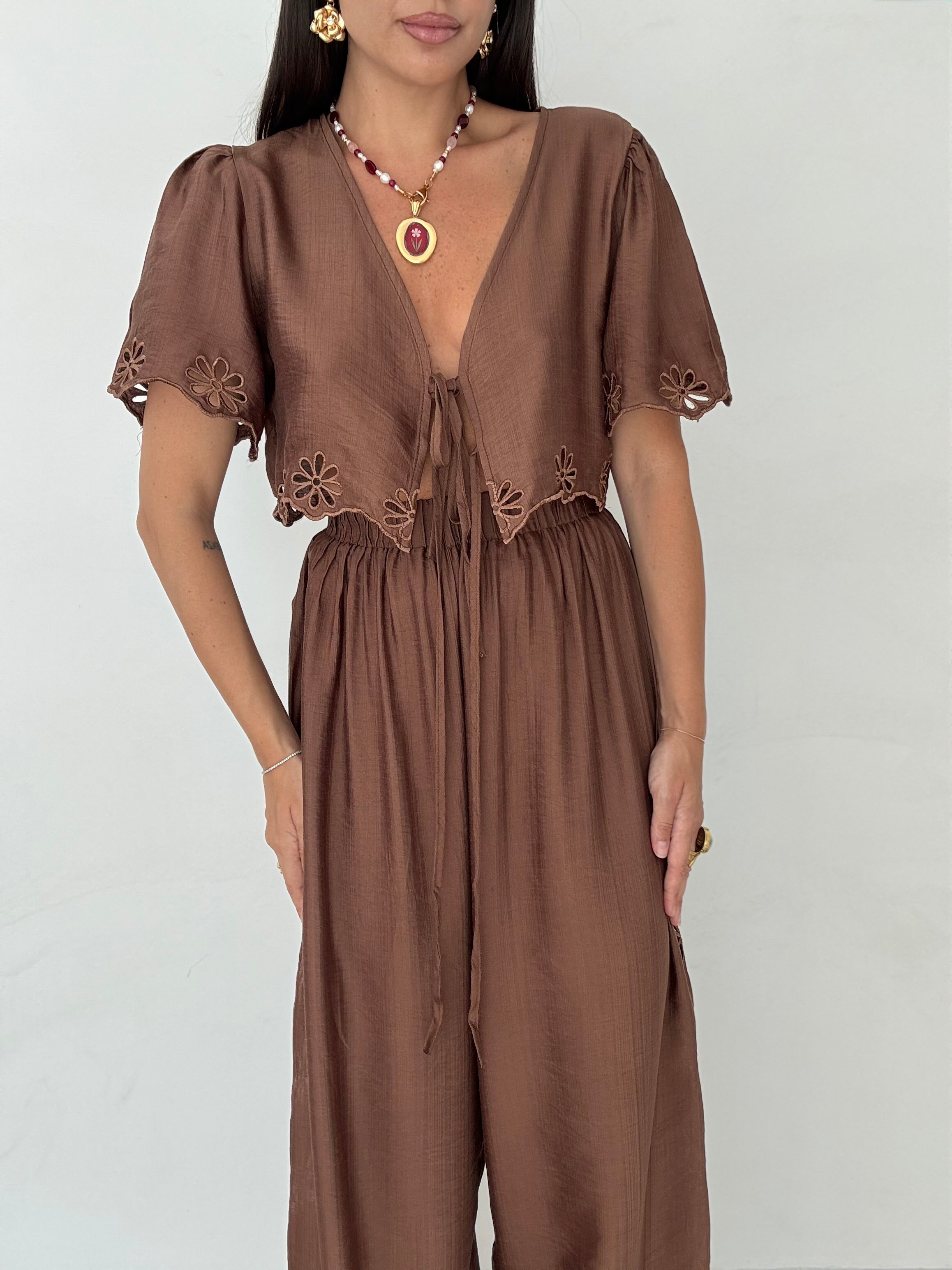 Coordinato ‘TRAFORI 65%COTONE’ Cacao