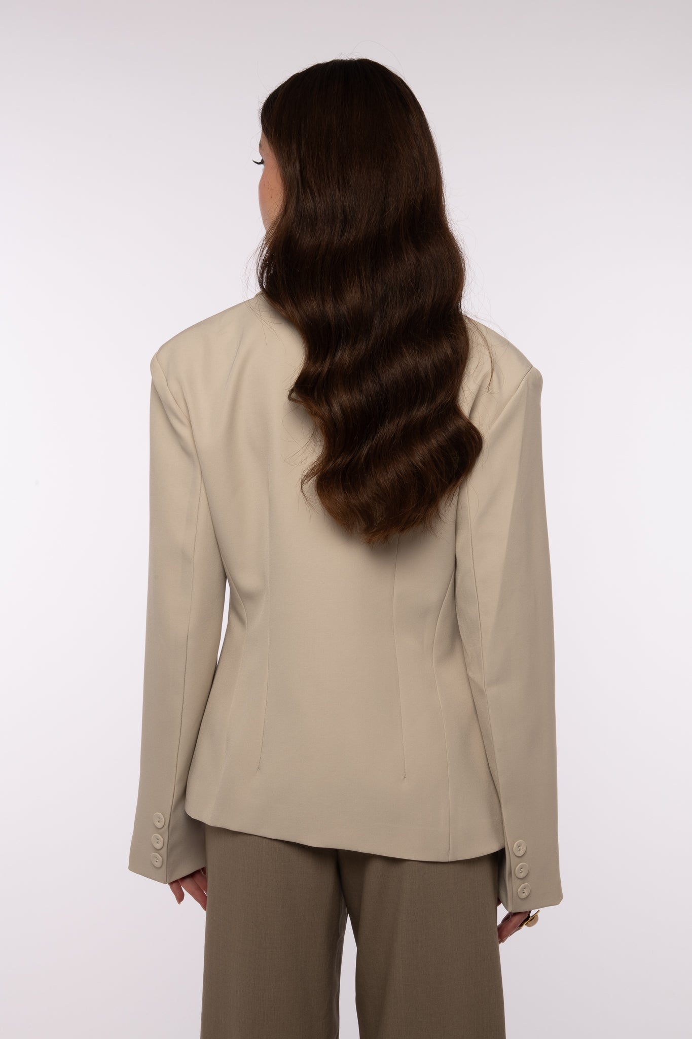 Blazer ‘ASIMMETRICO’ 80%COTONE Panna