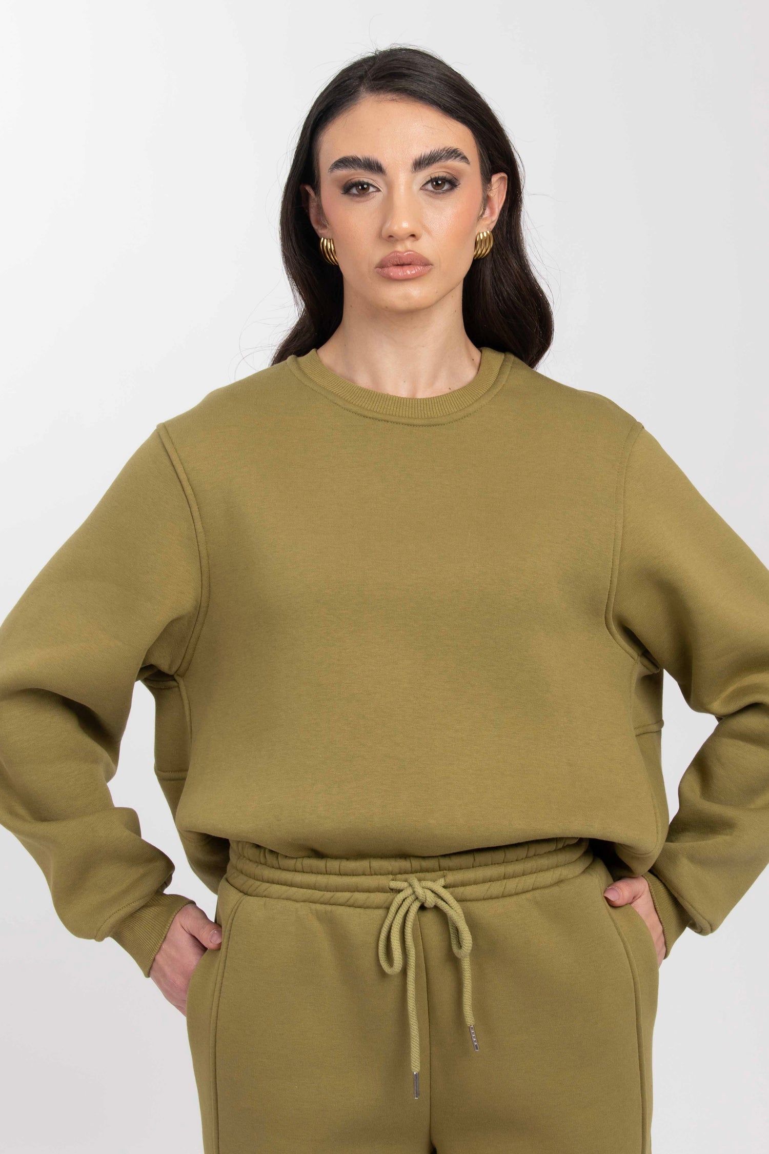 Felpa ‘65%COTONE BY LUMINA’ Pistacchio