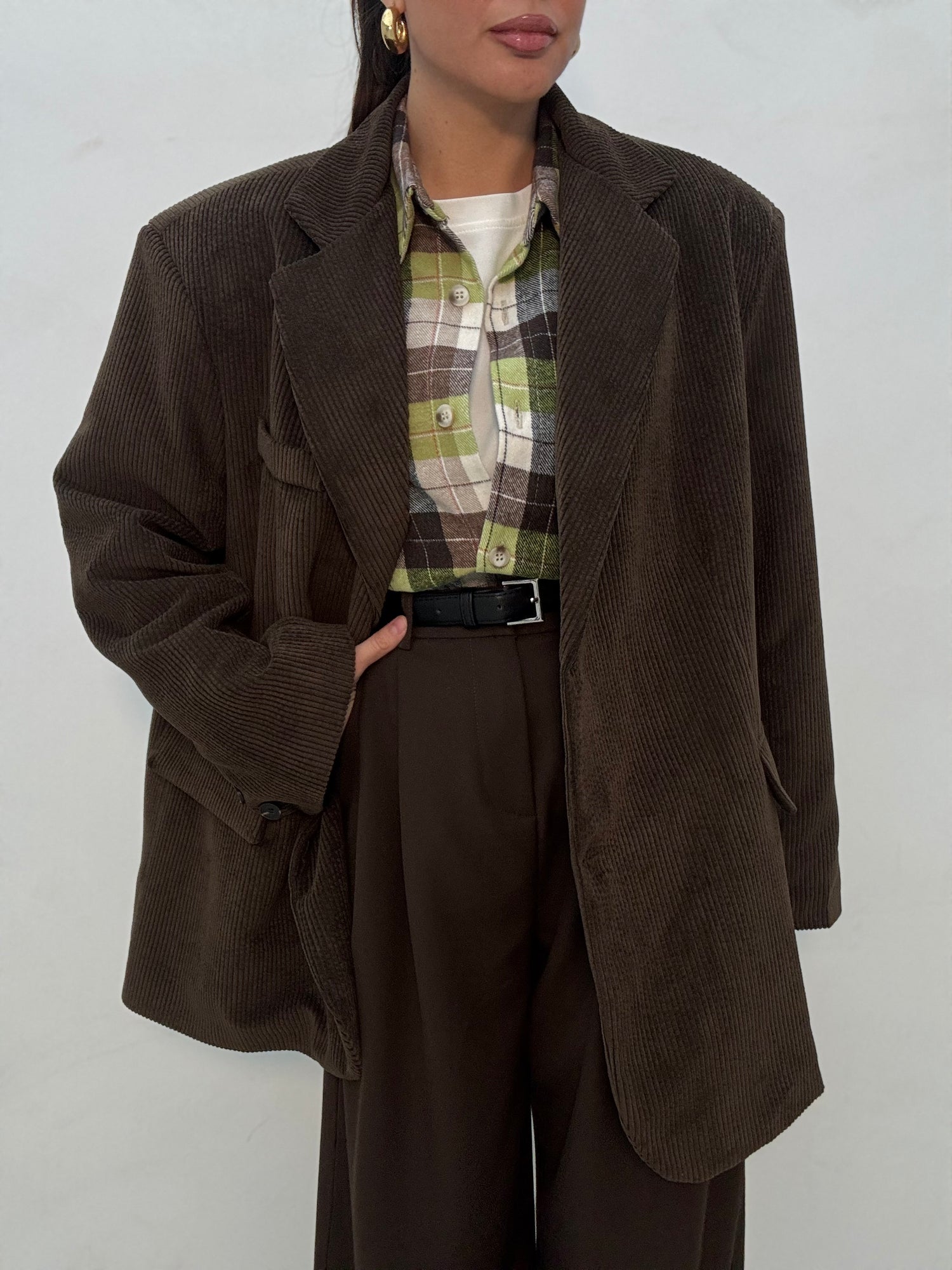 Blazer ‘OVER SIZE COSTINE’ Cacao