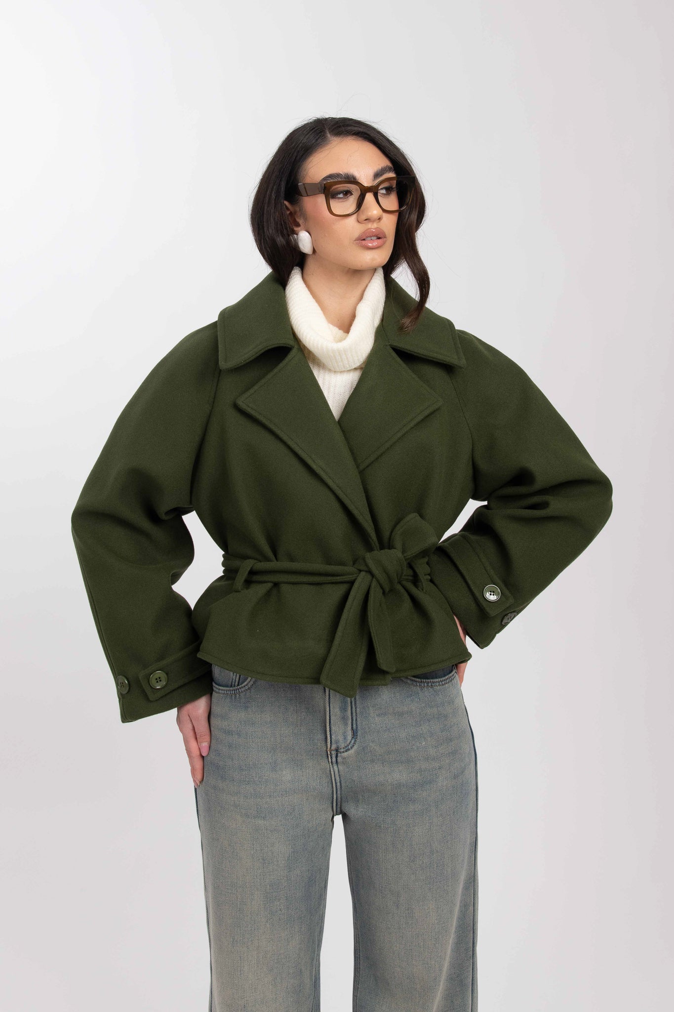 Cappotto ‘CORTO 3&33’ Verde Militare