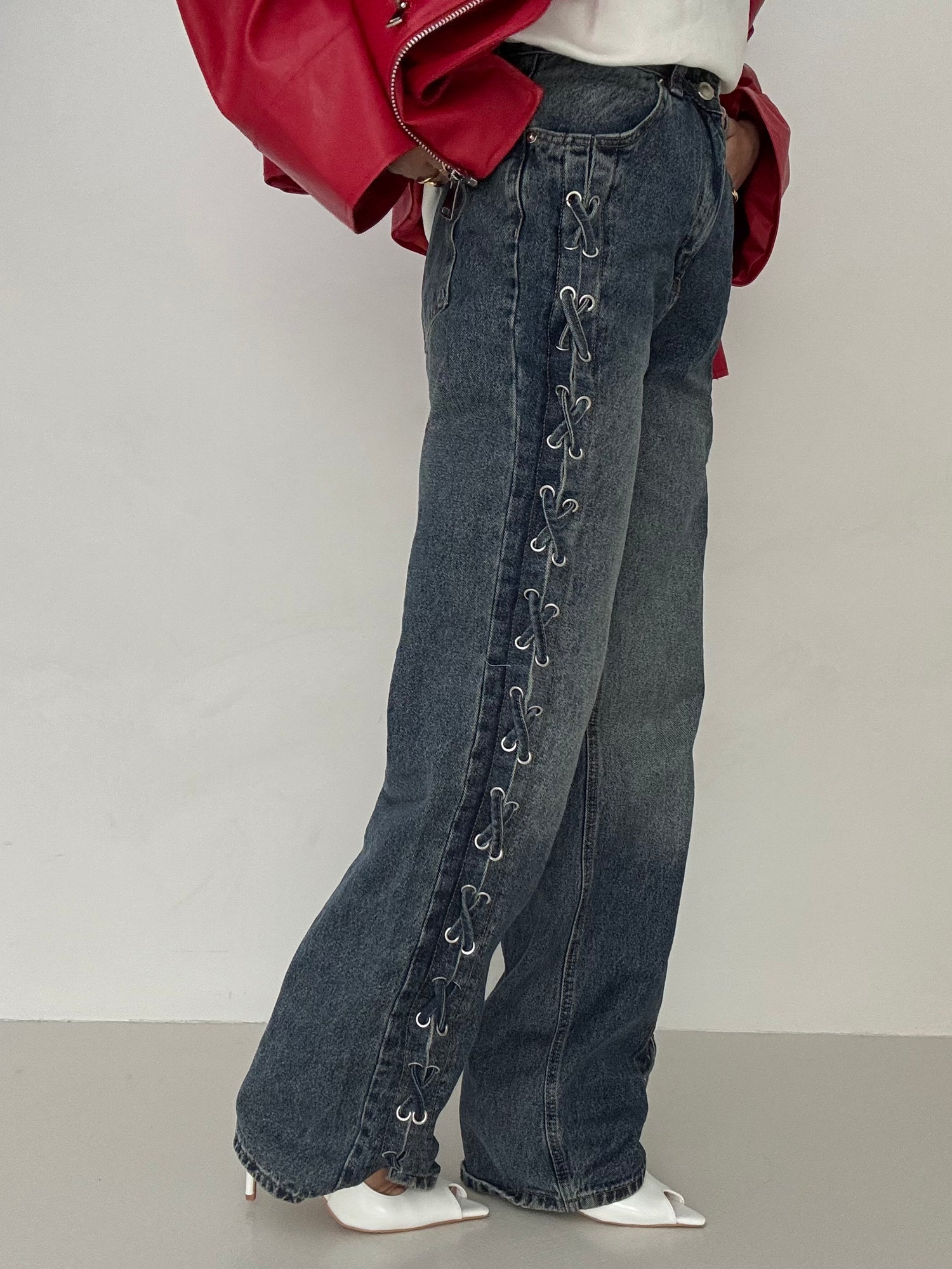 Jeans ‘STRINGHE’ Denim Scuro