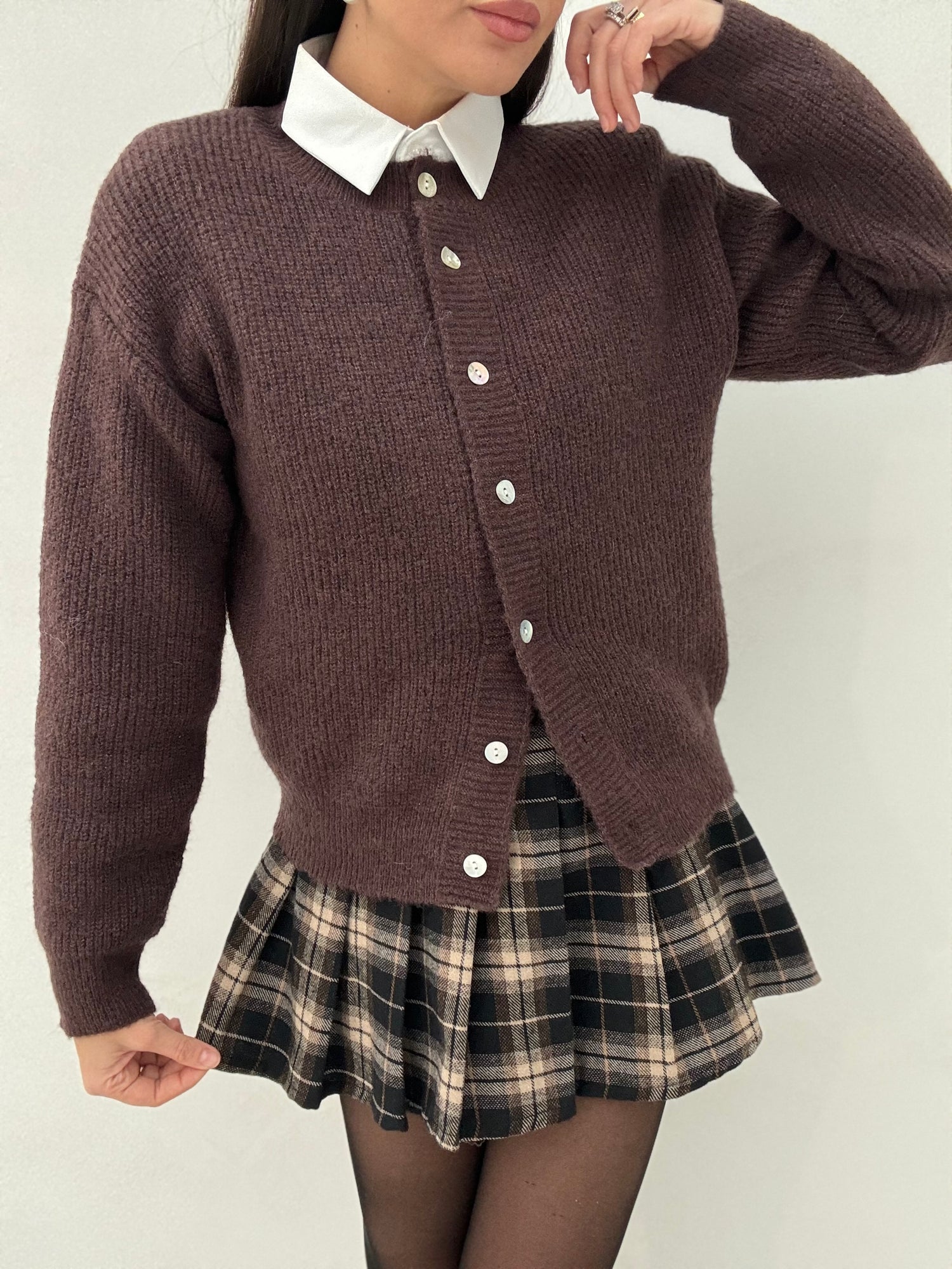 Cardigan ‘BASIC’ Cacao