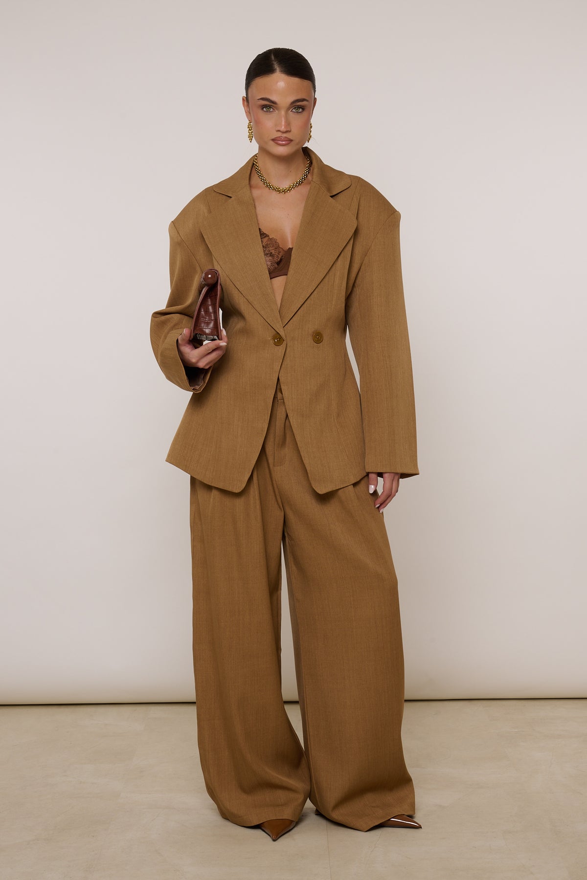 Tailleur ‘DUE BOTTONI’ Camel