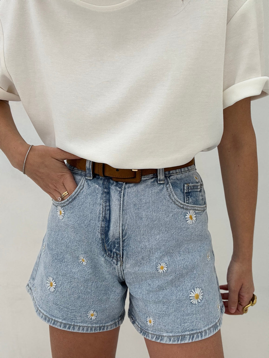 Pantaloncino ‘MARGHERITE’ in denim