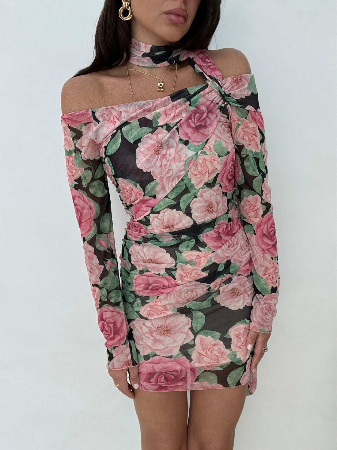 Abito ‘ROSE’ con fusciacca By Lumina