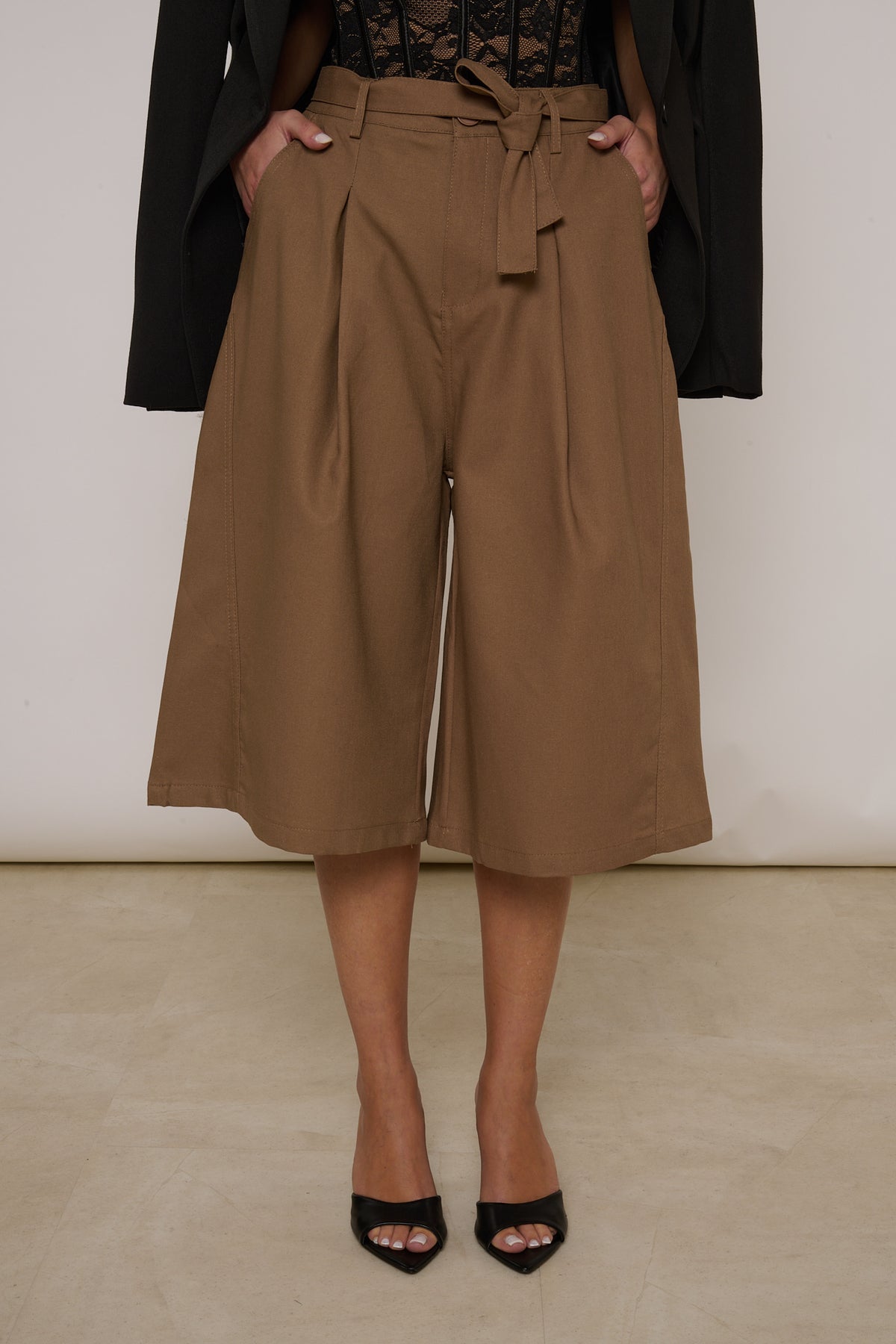 Bermuda ‘95% COTONE’ Beige