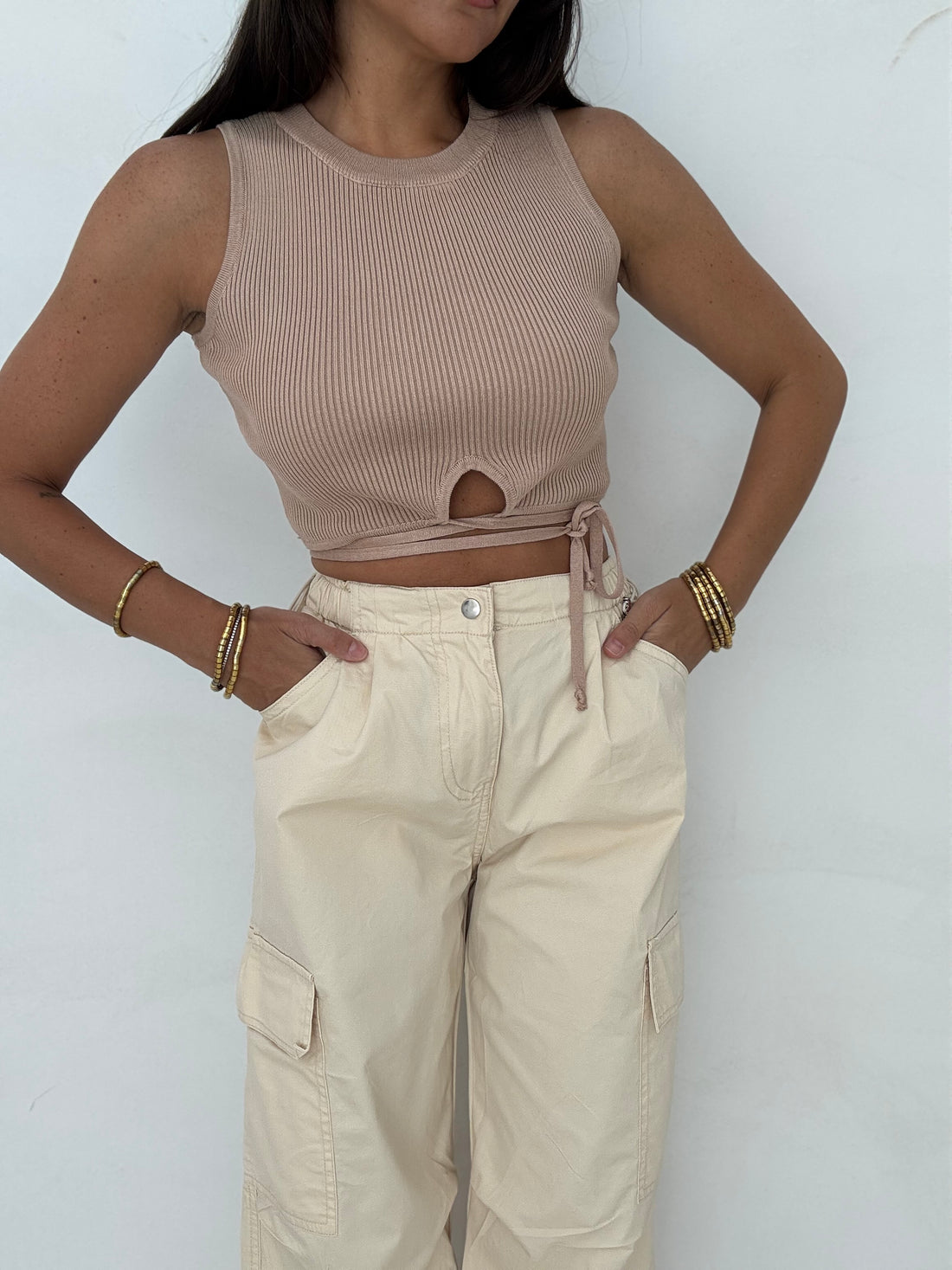 Cargo ‘HAILEY 100%COTONE’ Burro