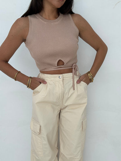 Cargo ‘HAILEY 100%COTONE’ Burro