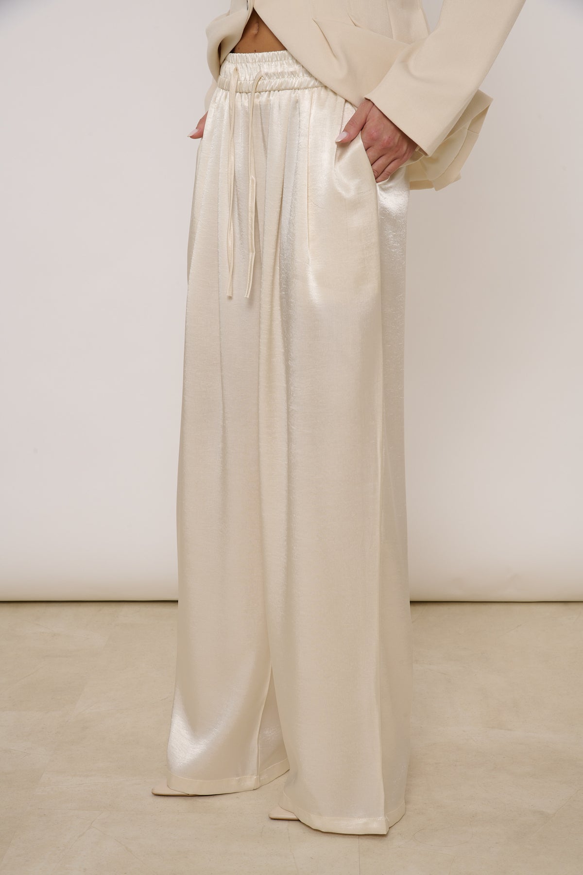 Pantalone ‘SATIN’ Panna