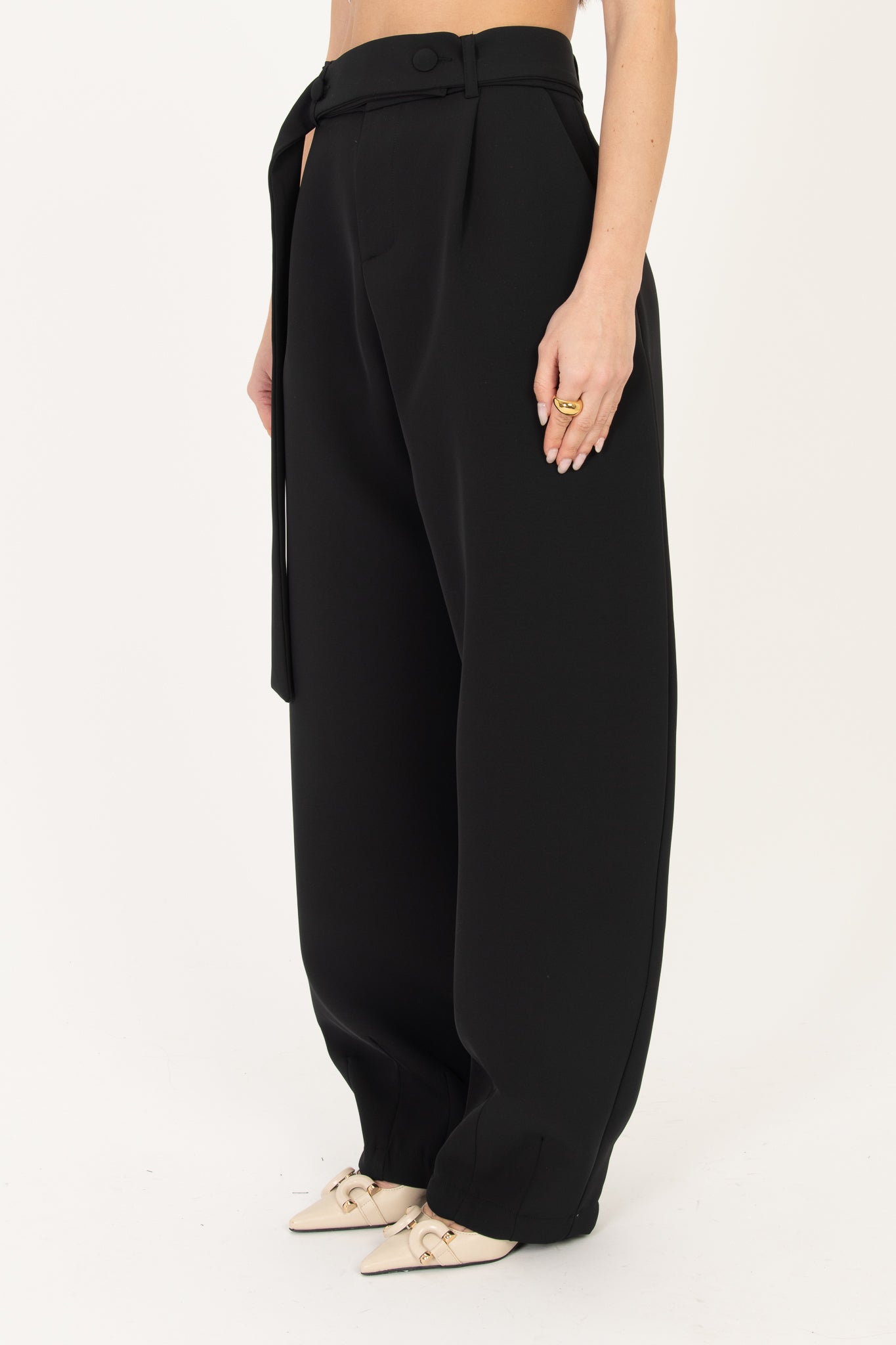 Pantalone ‘BALLON BY LUMINA’ Nero