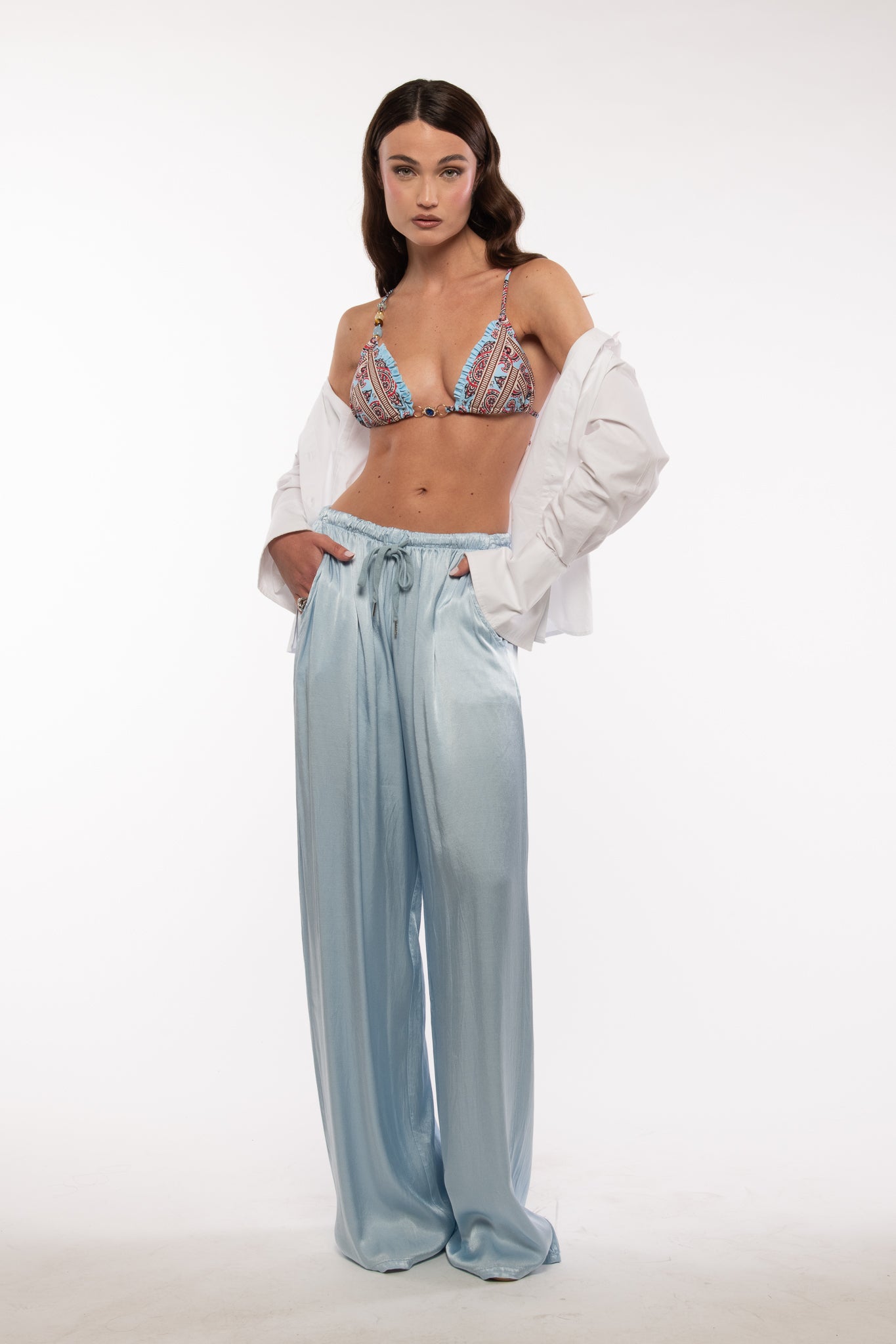 Pantalone ‘LAMINATO’ Azzurro