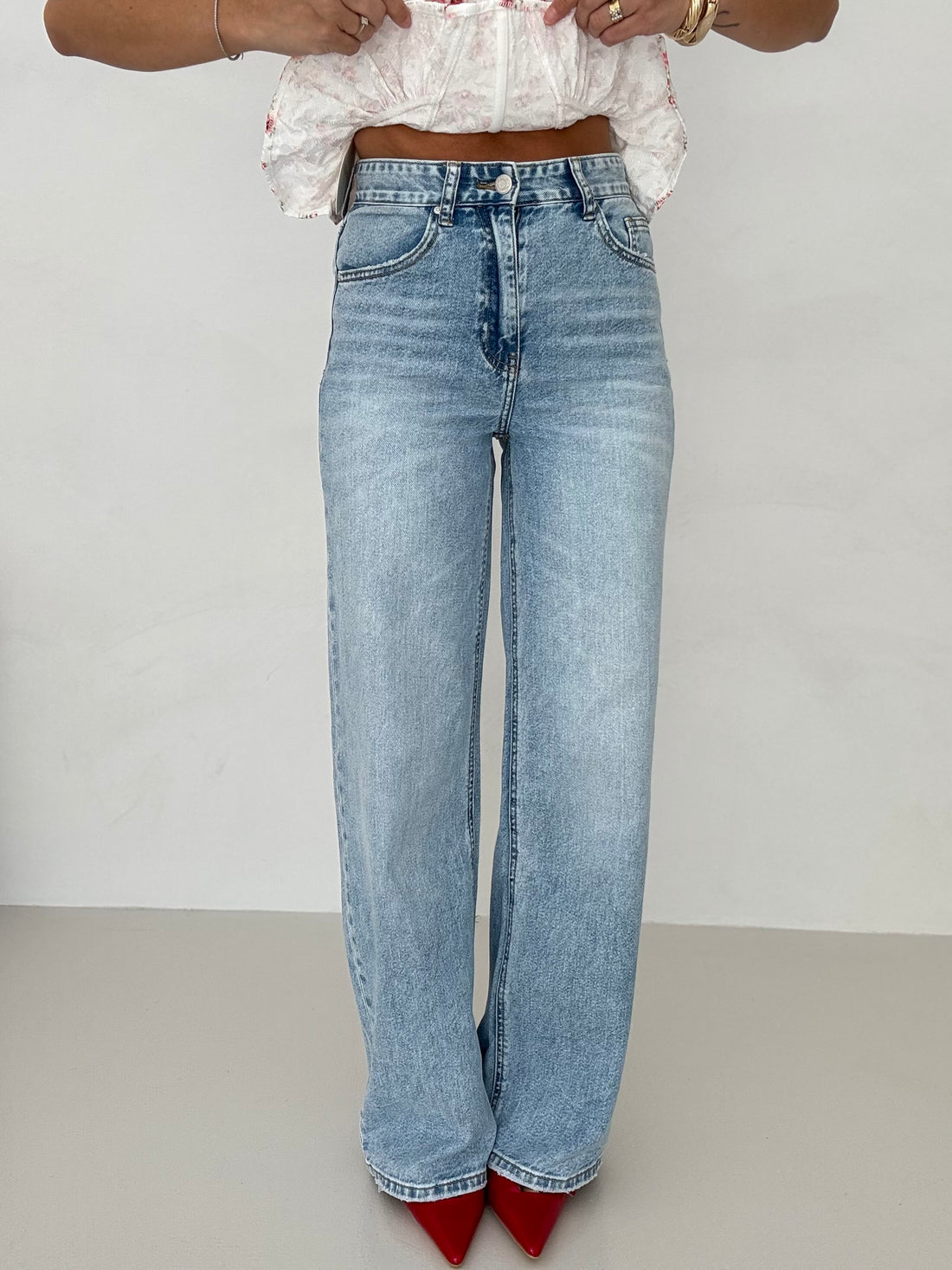 Jeans ‘TELA RIGIDA’ Denim Chiaro