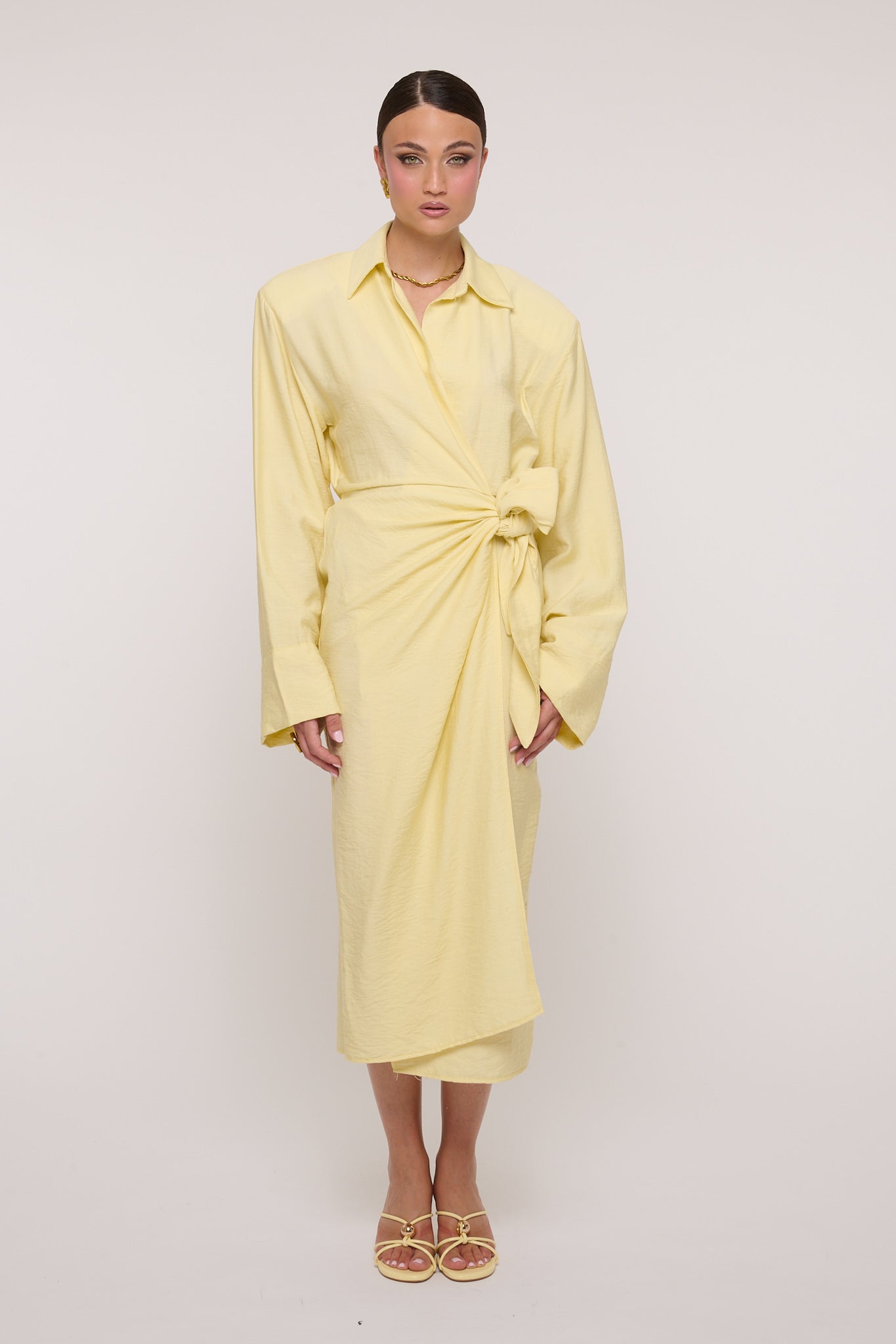 Abito ‘PORTAFOGLIO’ Maxi Spallina Giallo