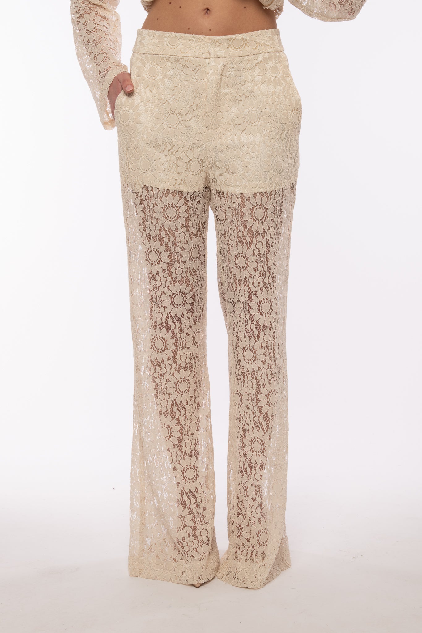 Pantalone ‘IN PIZZO’ By Lumina Panna