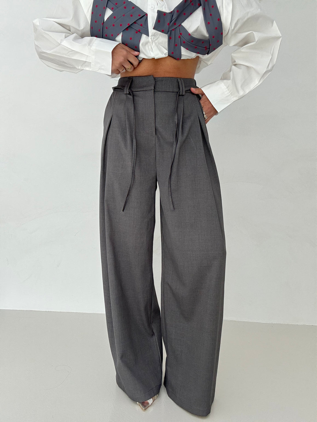 Pantalone ‘DOPPIO PASSANTE’ Grigio