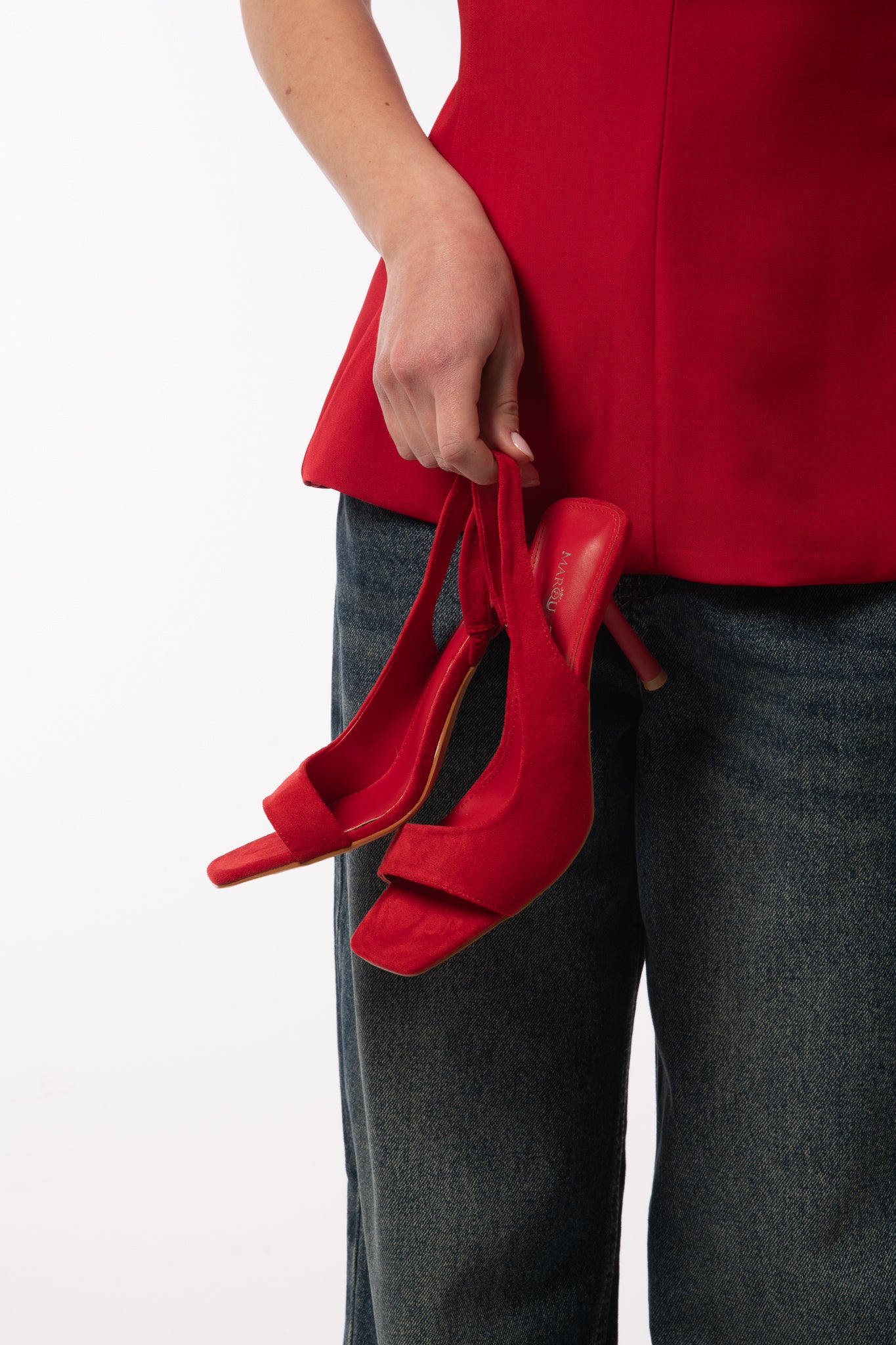 Sandalo ‘SUEDE’ Rosso