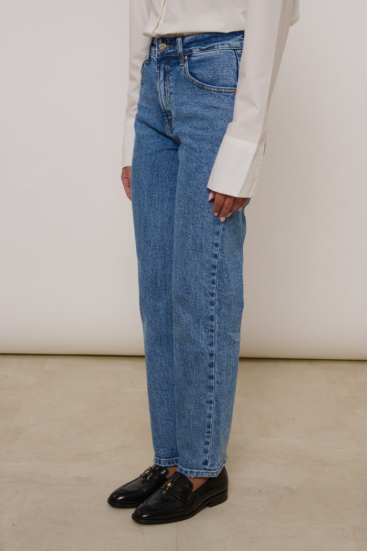 Jeans ‘GAMBA DRITTA’ Denim Medio