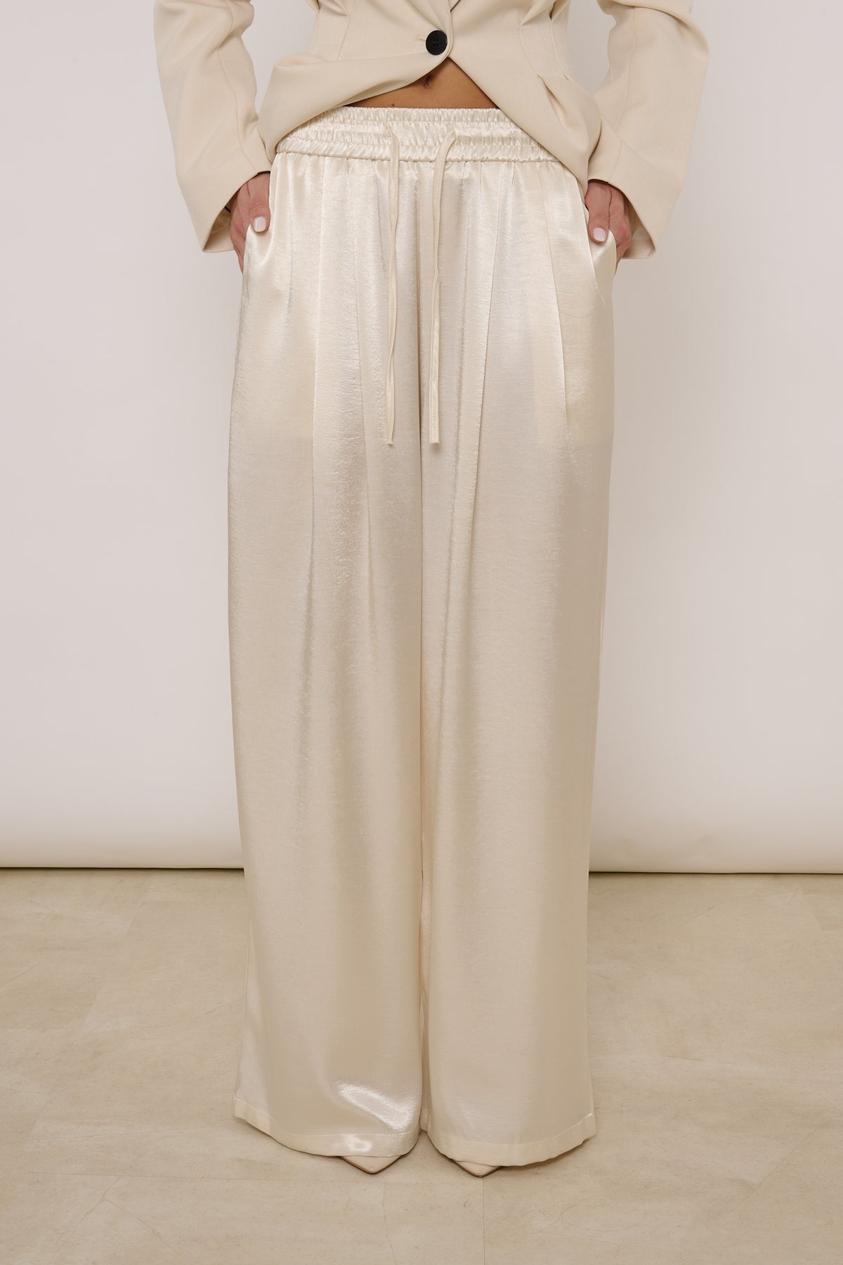 Pantalone ‘SATIN’ Panna