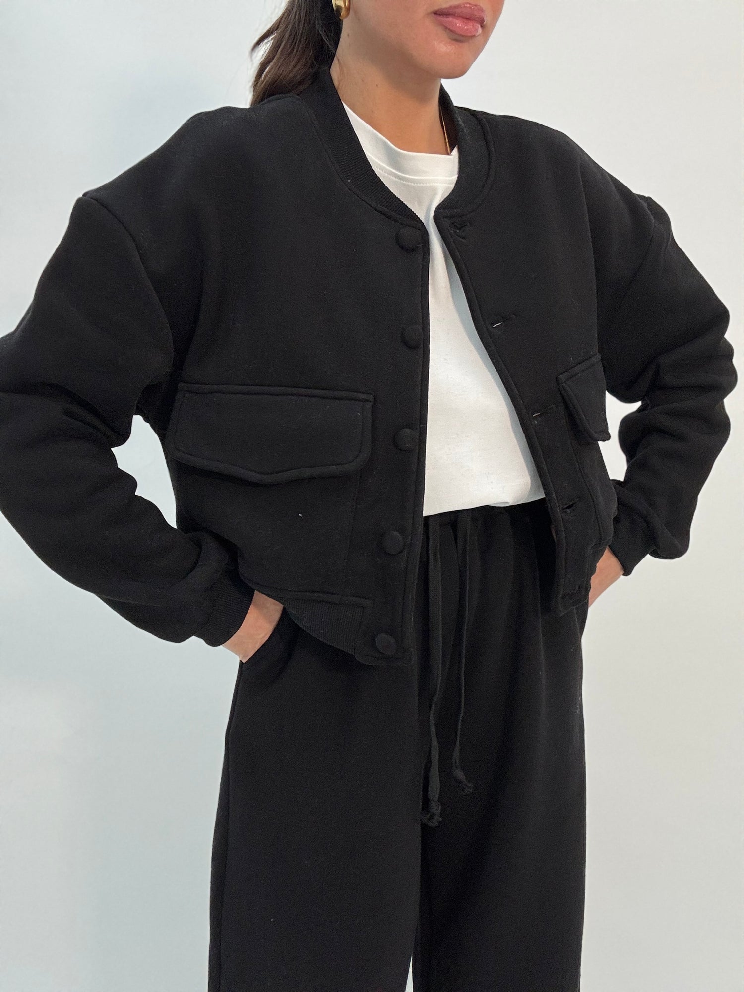 Coordinato Tuta ‘65%COTONE’ Nera