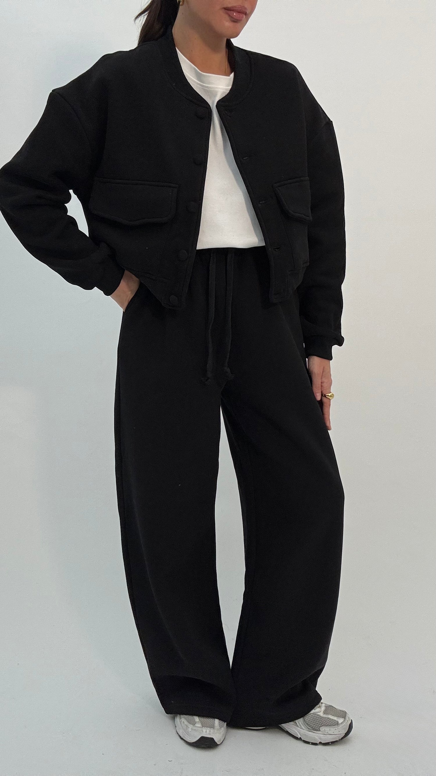 Coordinato Tuta ‘65%COTONE’ Nera