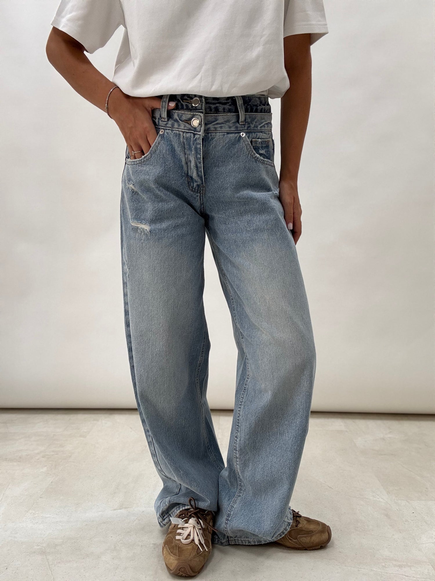 Jeans ‘DOPPIA ABBOTTONATURA’