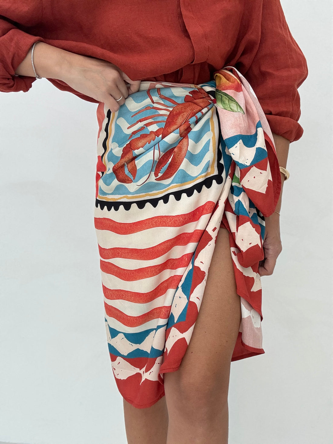 Pareo ‘FOULARD BY LUMINA’ Fantasia Aragosta