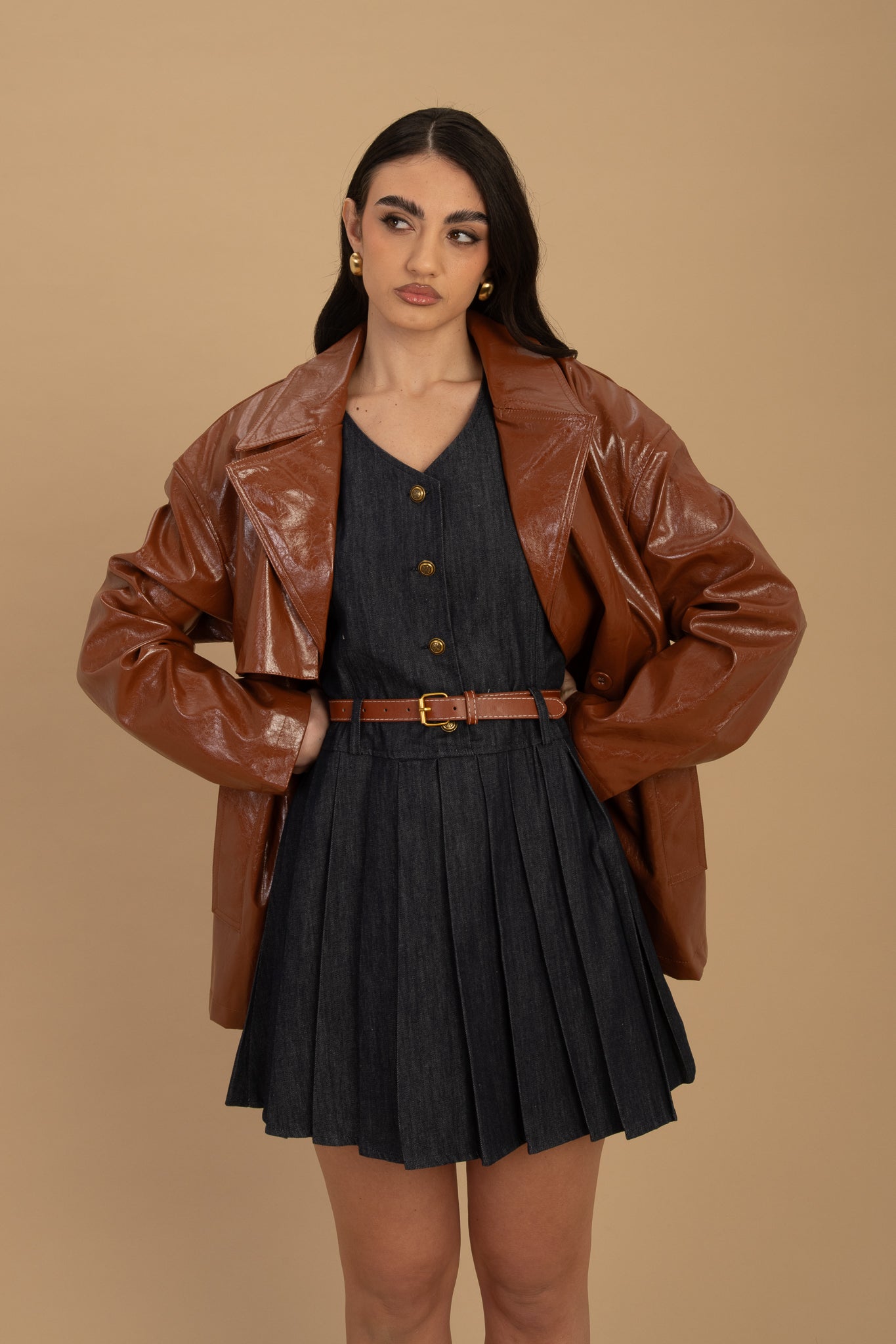 Abito ‘PLISSETTATO CON CINTURA’ Lavaggio Zero