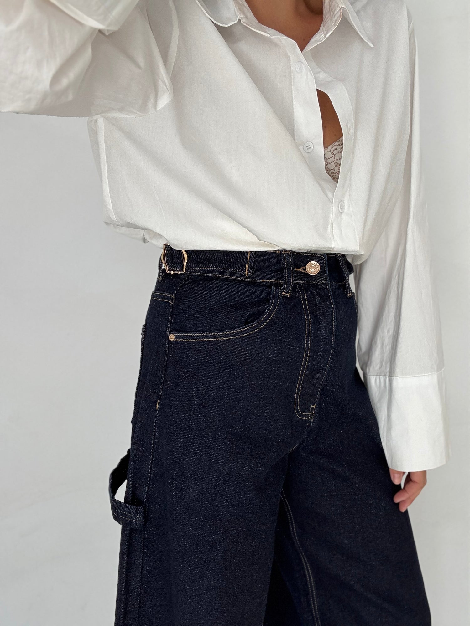 Jeans ‘BALLON’ con fibbie Lavaggio Zero