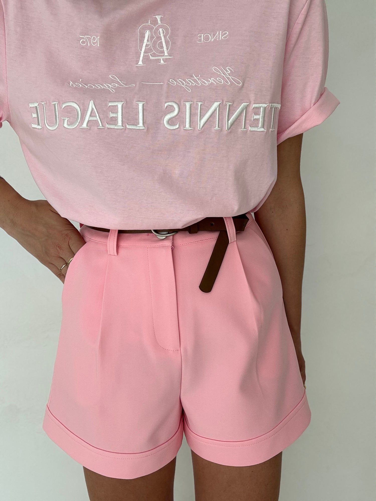 Pantaloncino ‘CLASSIC’ con cintura Rosa