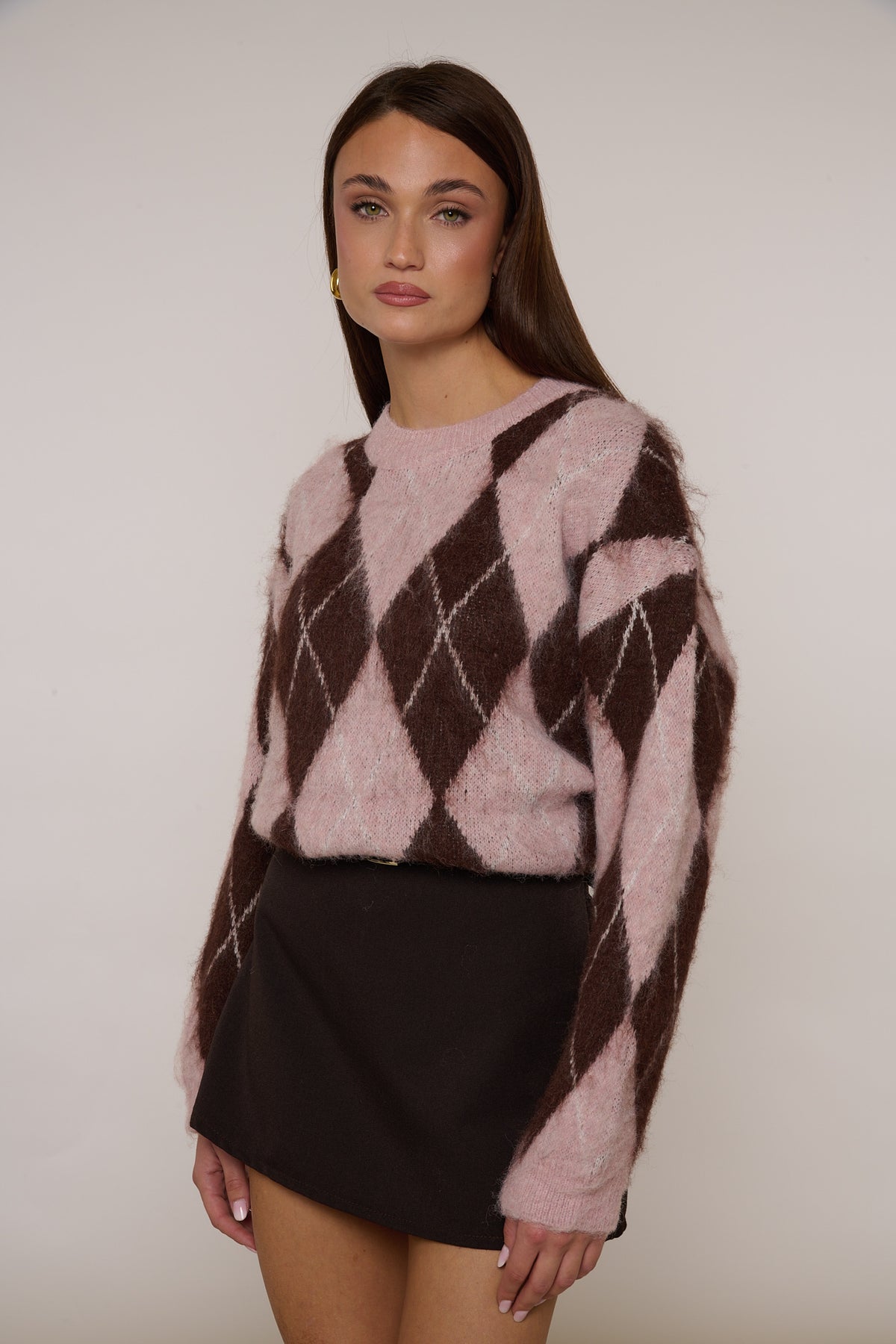Maglione ‘ROMBI’ Rosa