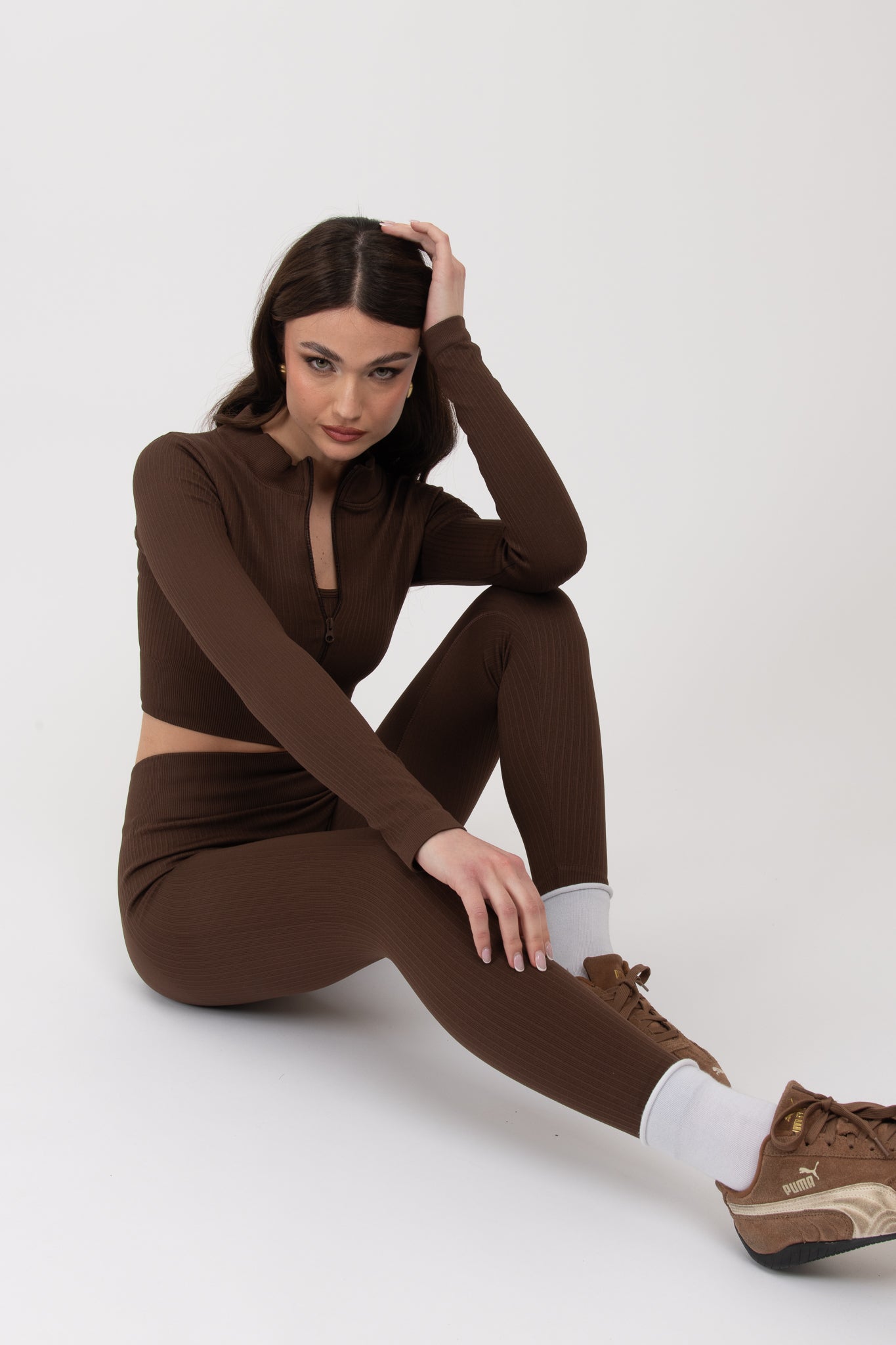 Coordinato ‘GYM’ TRE PEZZI Cacao