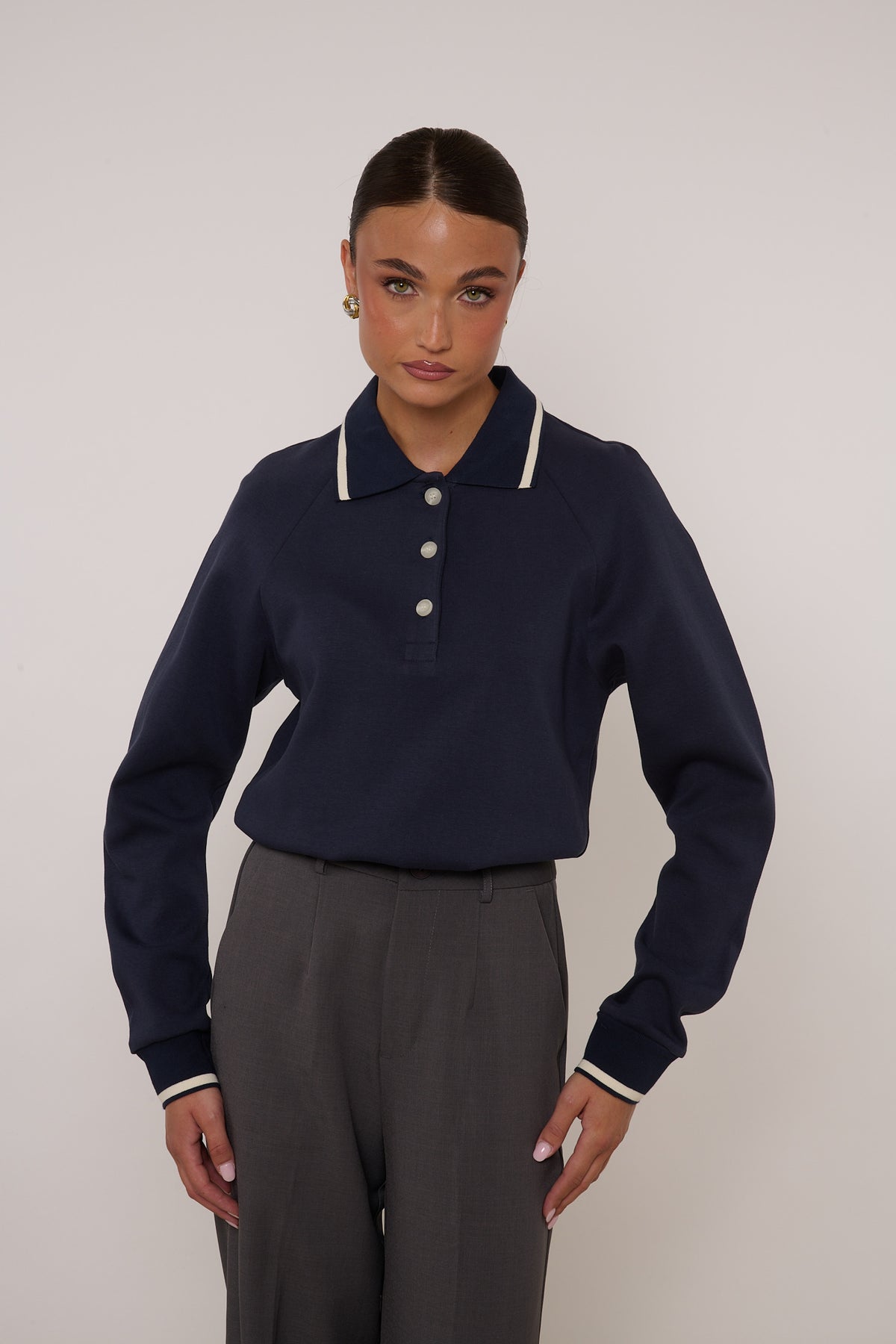 Polo ‘96% COTONE’ By Lumina Blu Notte