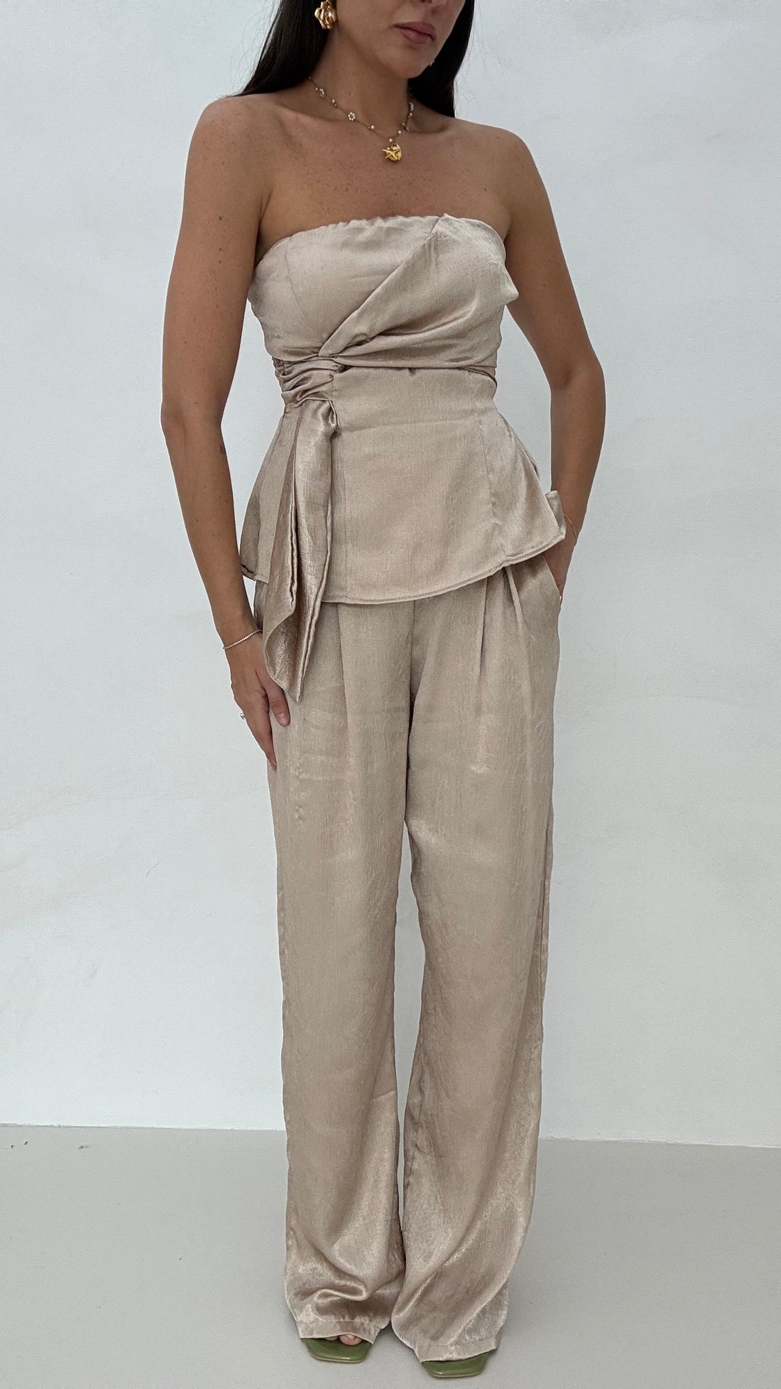 Coordinato ‘SUNDAY LAMINATO’ Beige