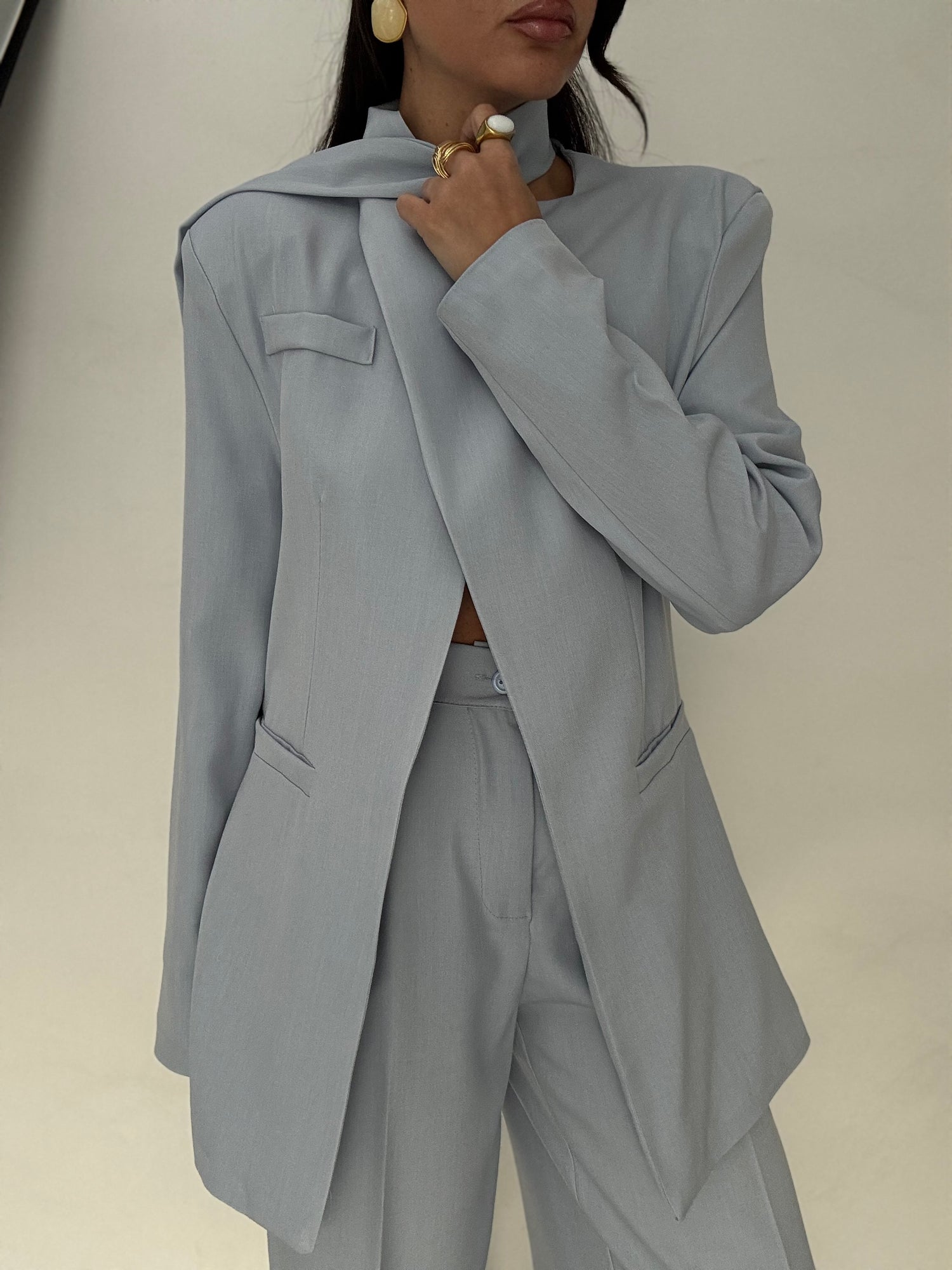 Tailleur ‘CON FUSCIACCA’ azzurro