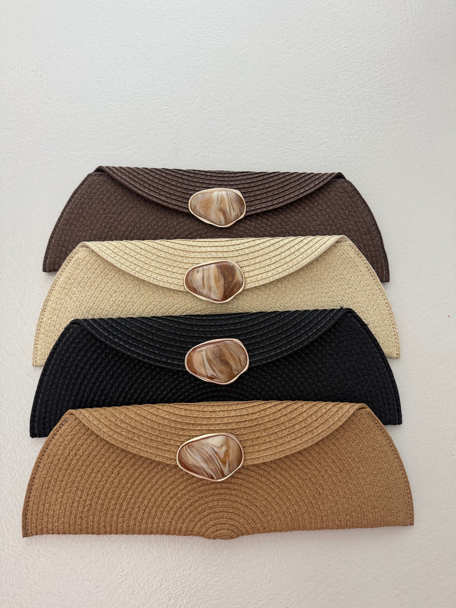 Pochette Rafia ‘MADREPERLA’ VARI COLORI