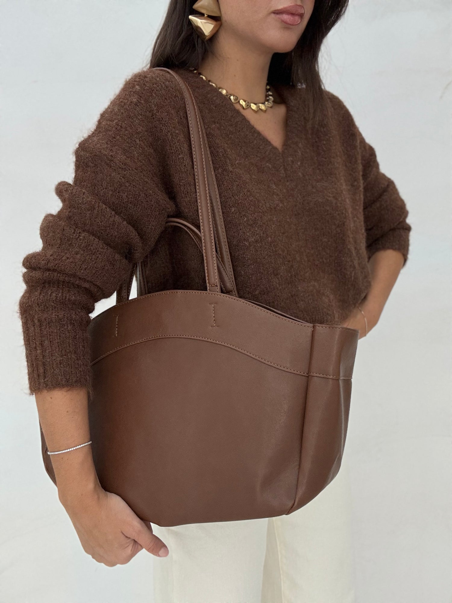 Borsa ‘DOPPIO MANICO’ Cacao