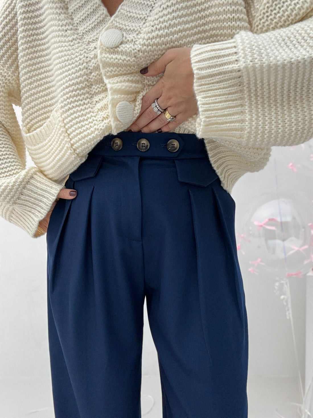 Pantalone ‘TRE BOTTONI’ Blu